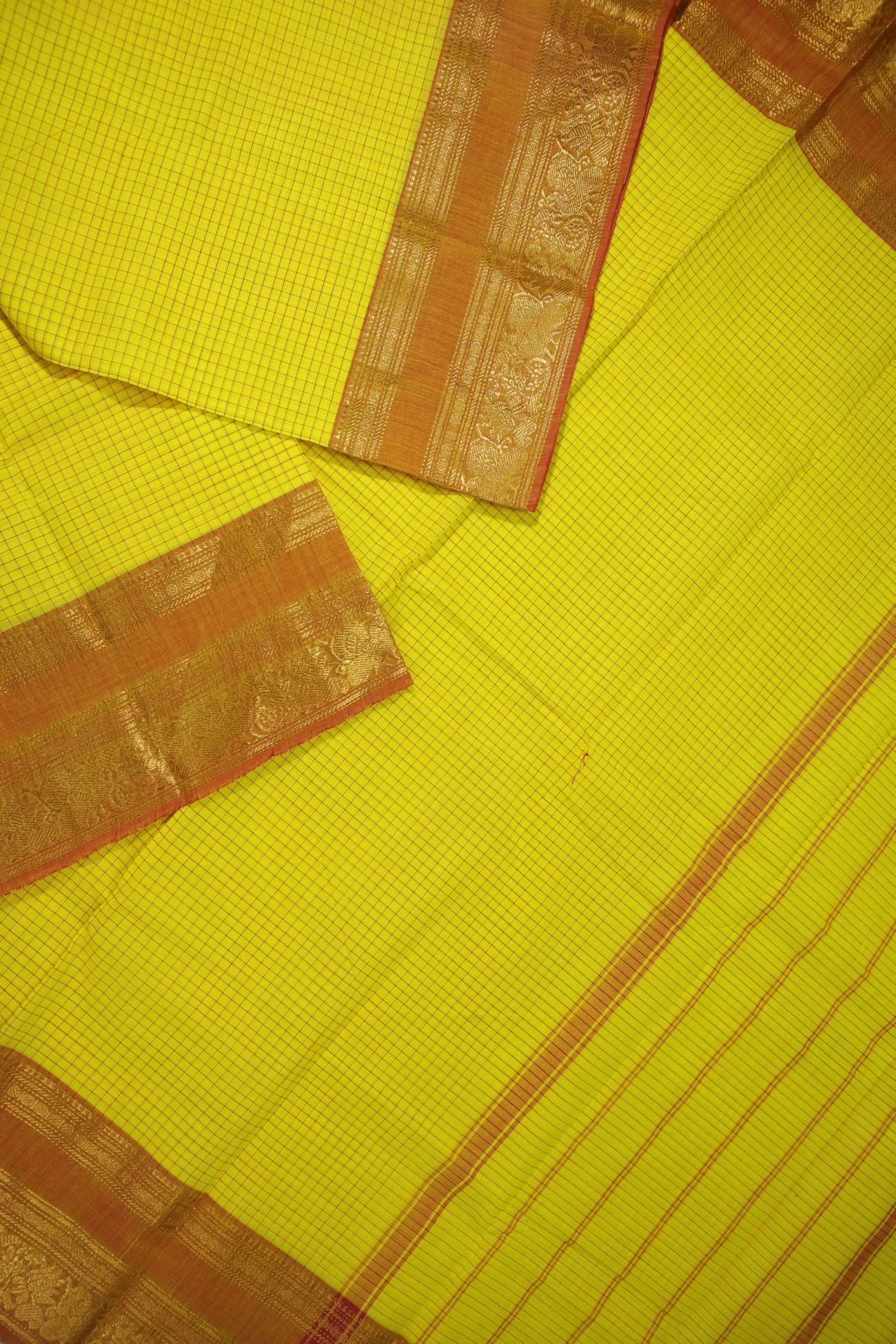 yellow-peacock-ruthratcham-checked-saree-ck002583-b