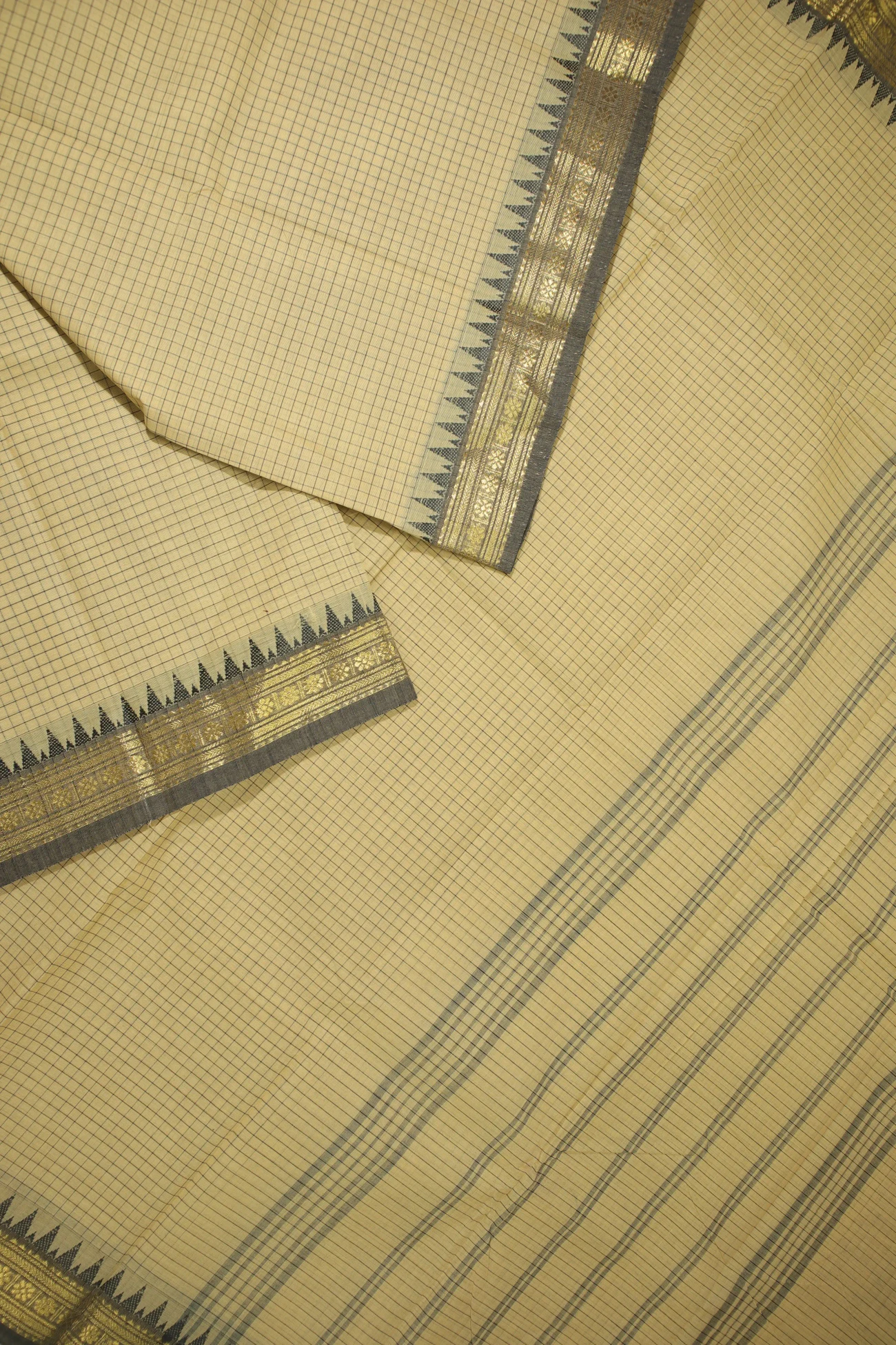 wheat-temple-checked-saree-ck002590-b