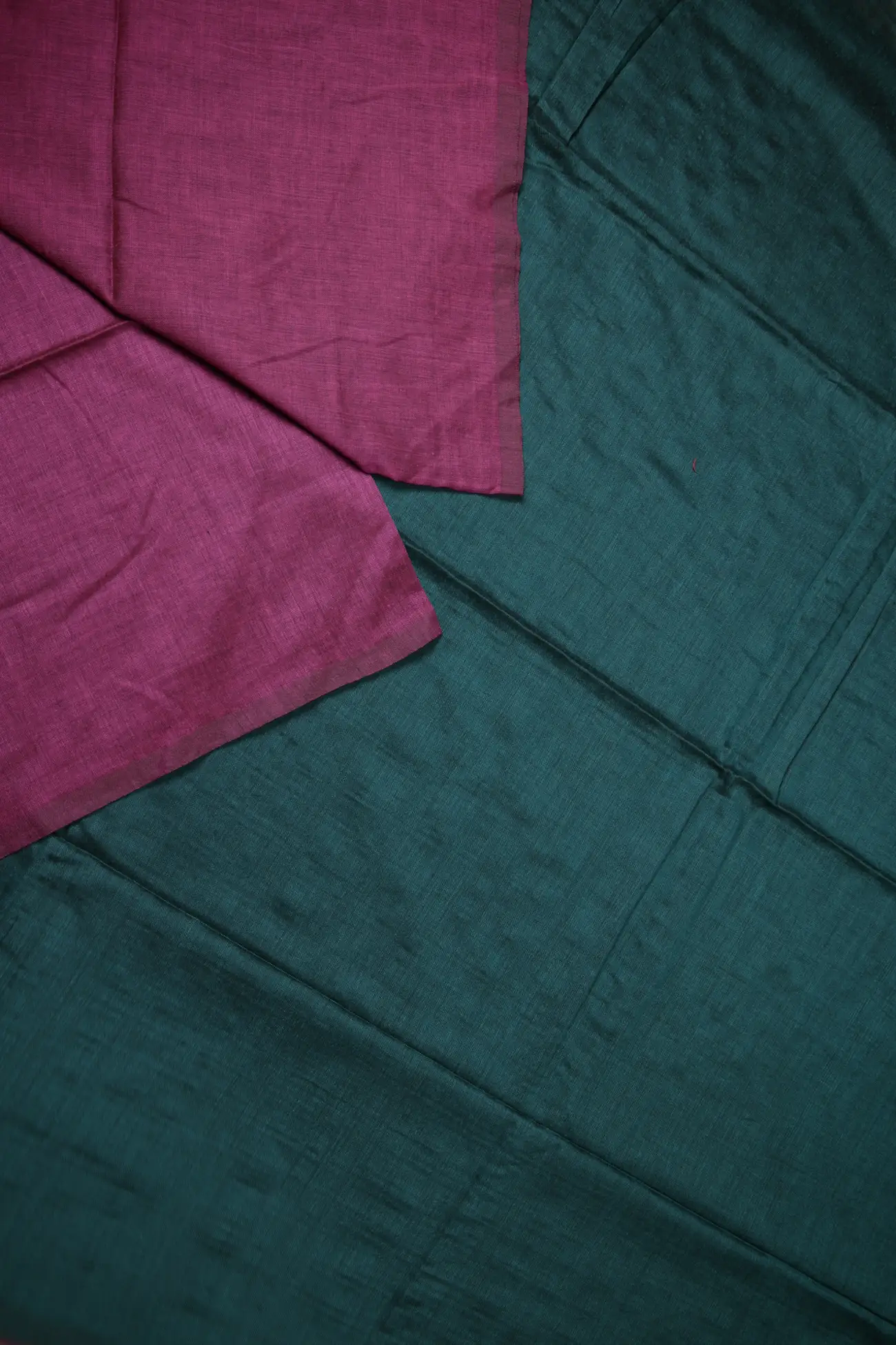 magenta-plain-bengal-saree-kh001887-b