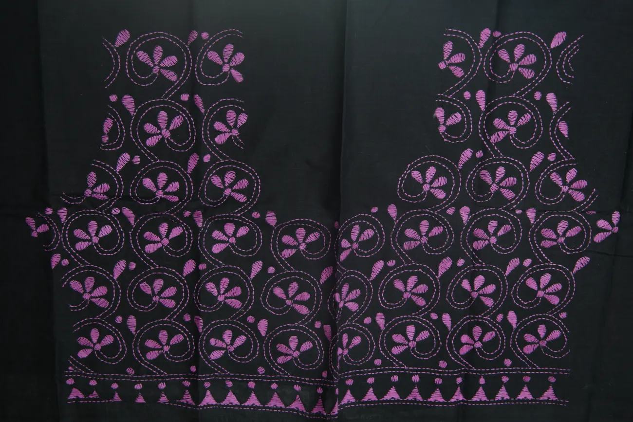 black-flower-kantha-work-blouse-fabric-kwb002159-a