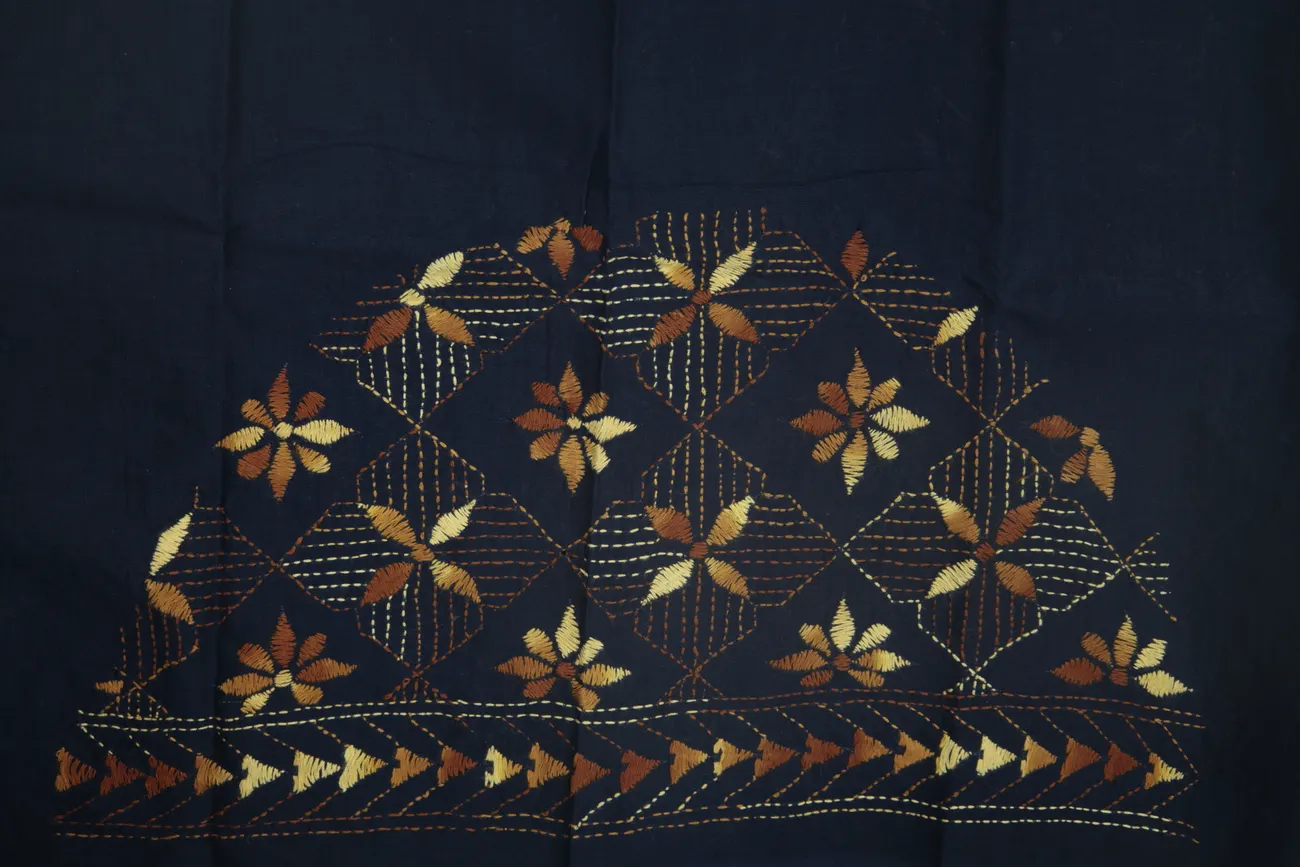 navy-flower-kantha-work-blouse-fabric-kwb002101-b