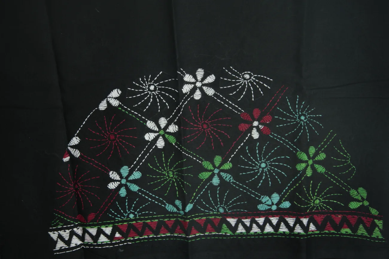 black-flower-kantha-work-blouse-fabric-kwb002031-b