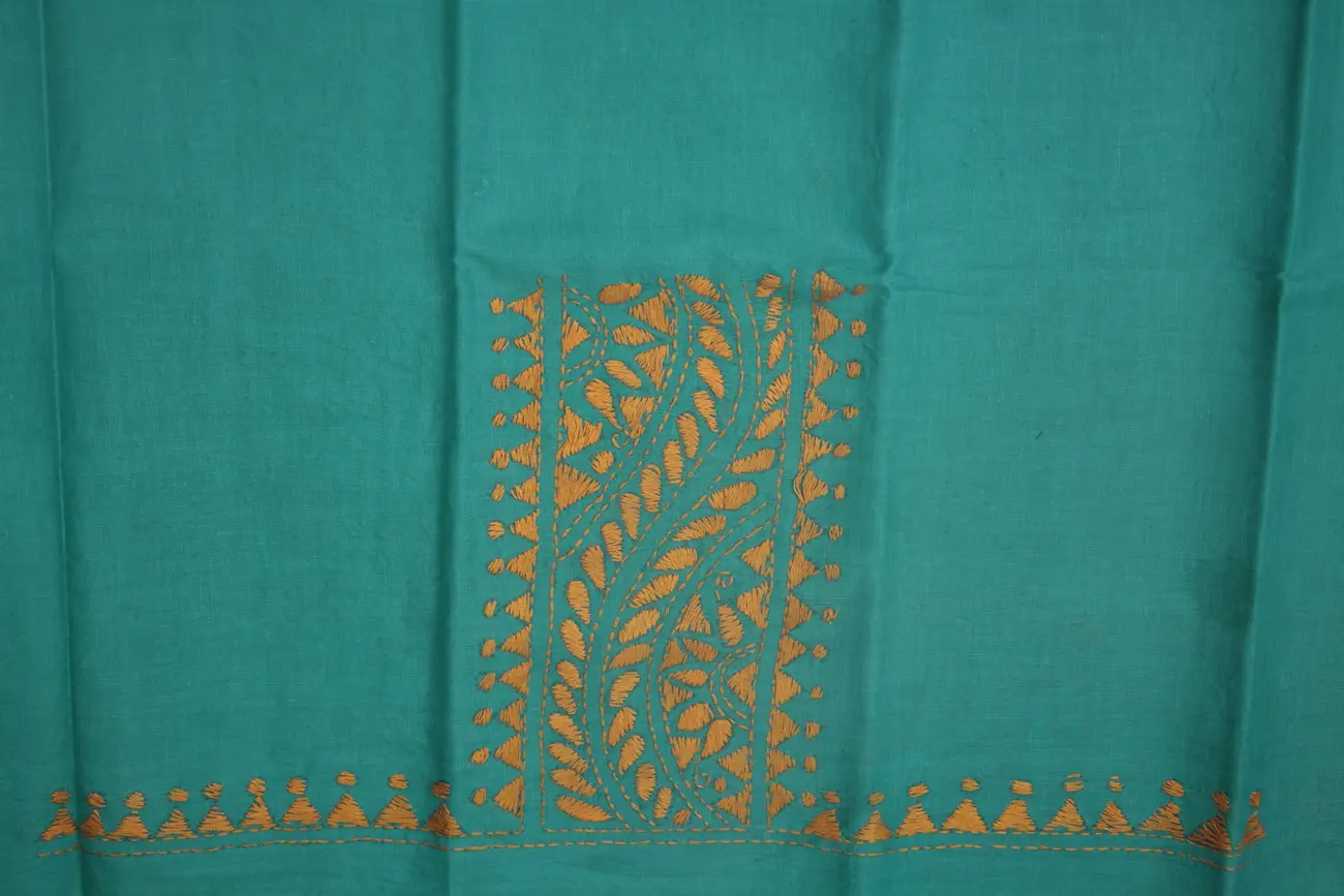 teal-flower-kantha-work-blouse-fabric-kwb002036-a