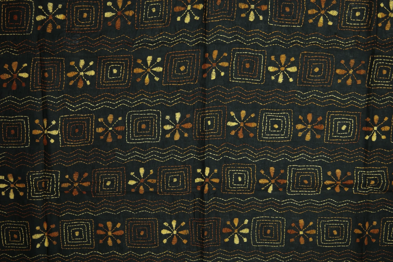 black-flower-kantha-work-blouse-fabric-kwb002138-a