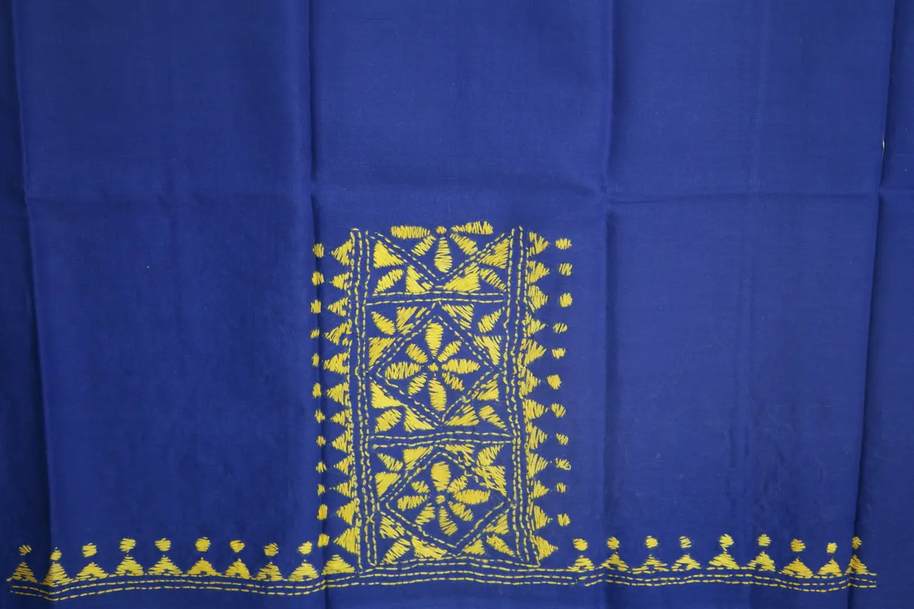 blue-flower-kantha-work-blouse-fabric-kwb002049-a