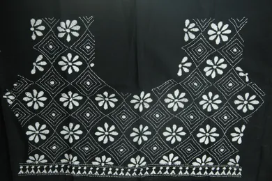 black-flower-kantha-work-blouse-fabric-kwb002125-a