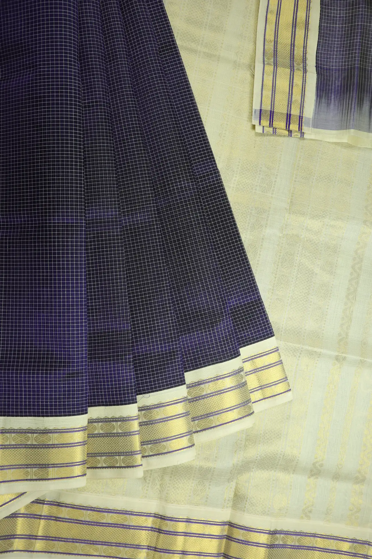 navy-checked-ruthratcham-kanchi-silk-cotton-saree-sc002970-a