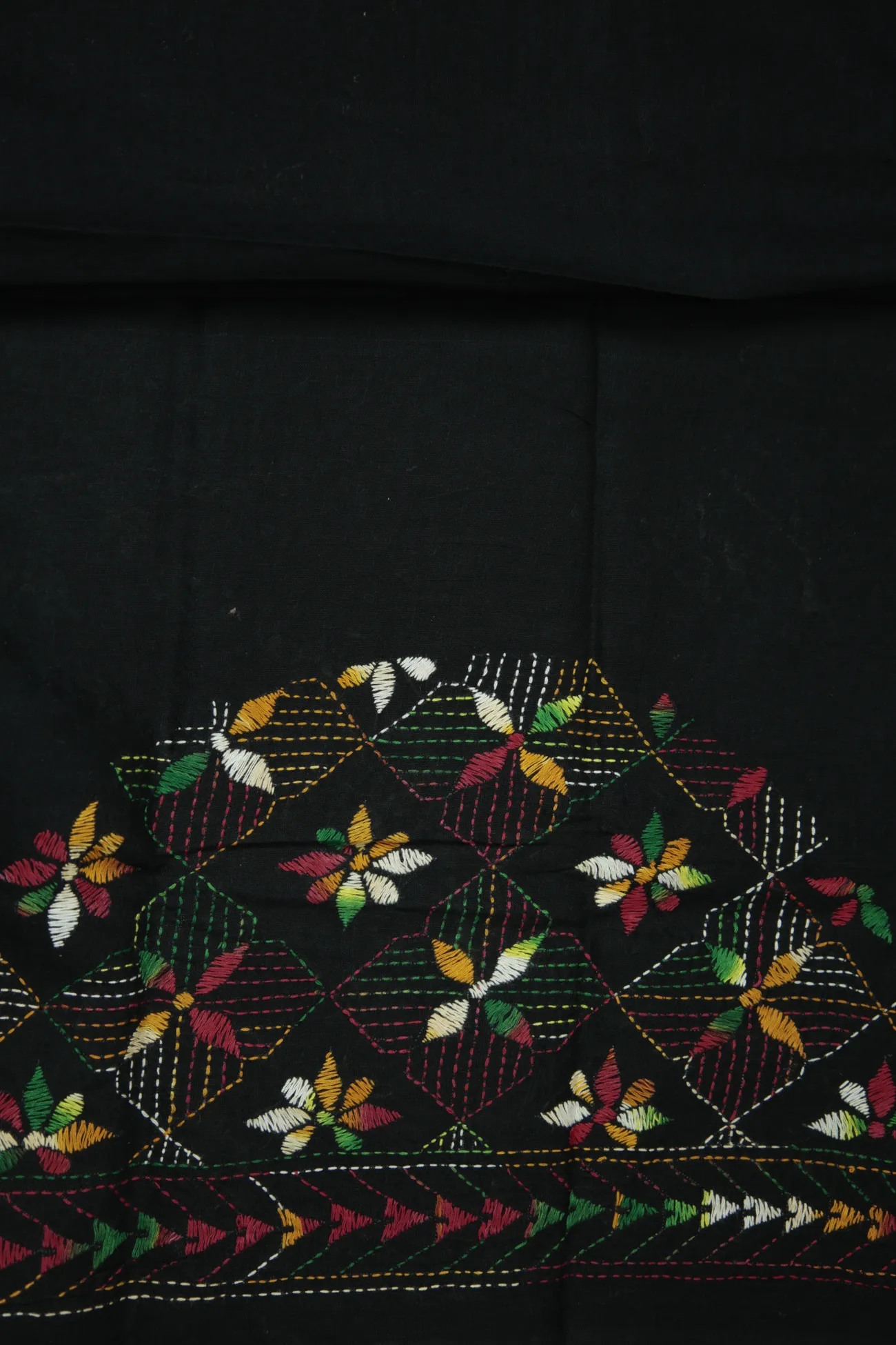 black-flower-kantha-work-blouse-fabric-kwb002166-b