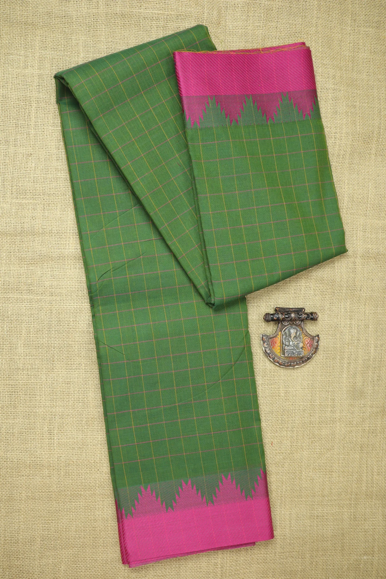 green-temple-checked-saree-ck002596-a