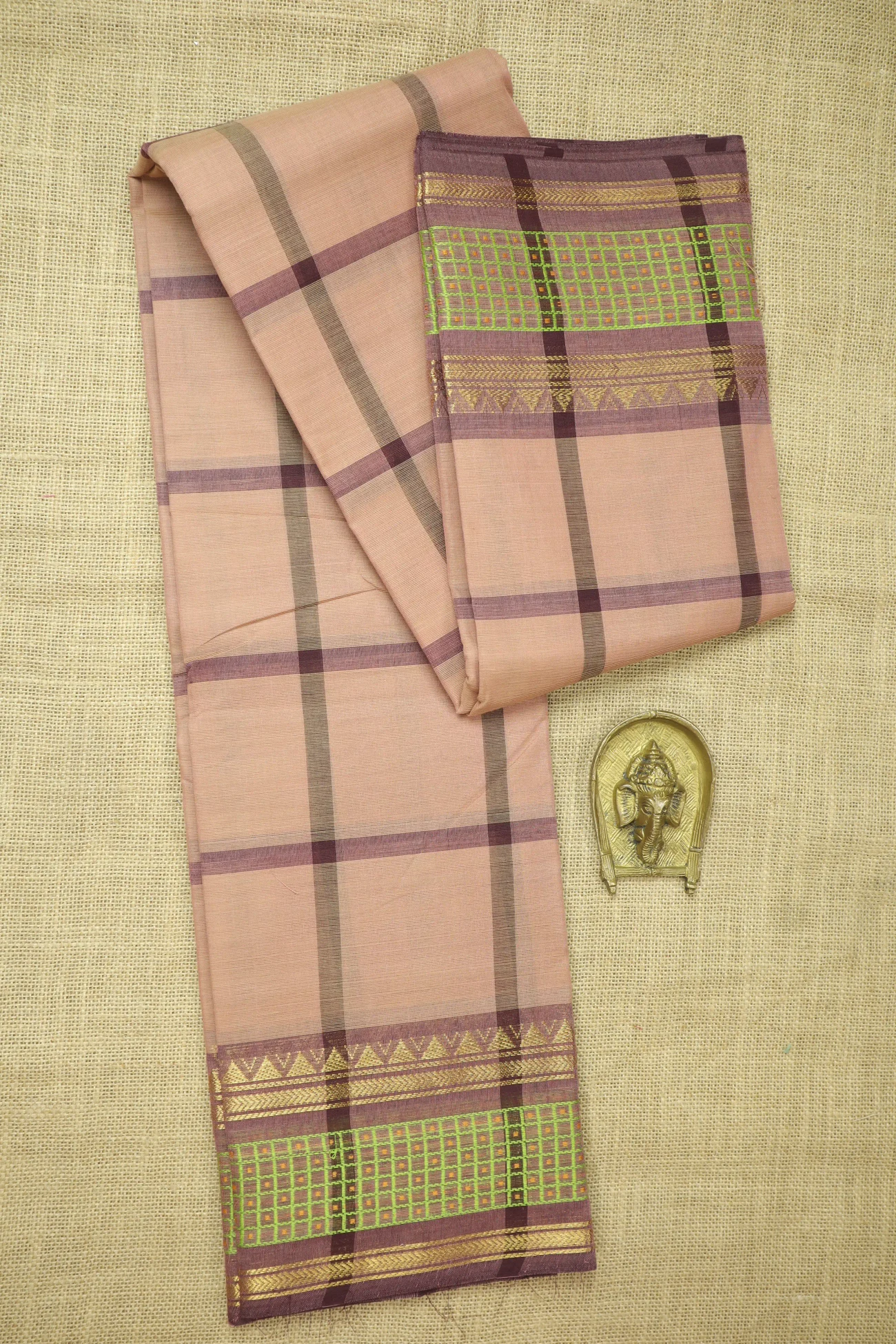 light-coral-temple-checked-saree-ck002673-a