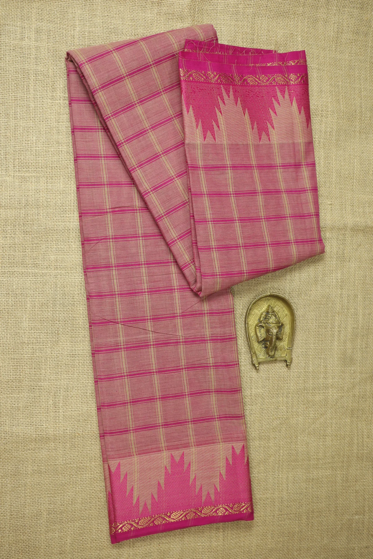 light-pink-thalampoo-reku-checked-saree-ck002612-a