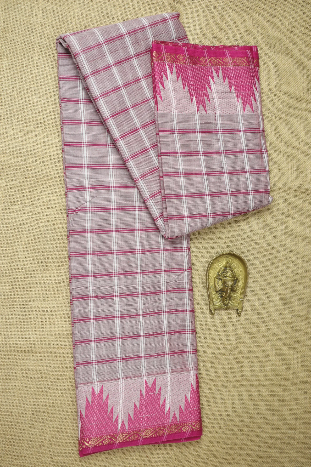 light-pink-thalampoo-reku-checked-saree-ck002610-a