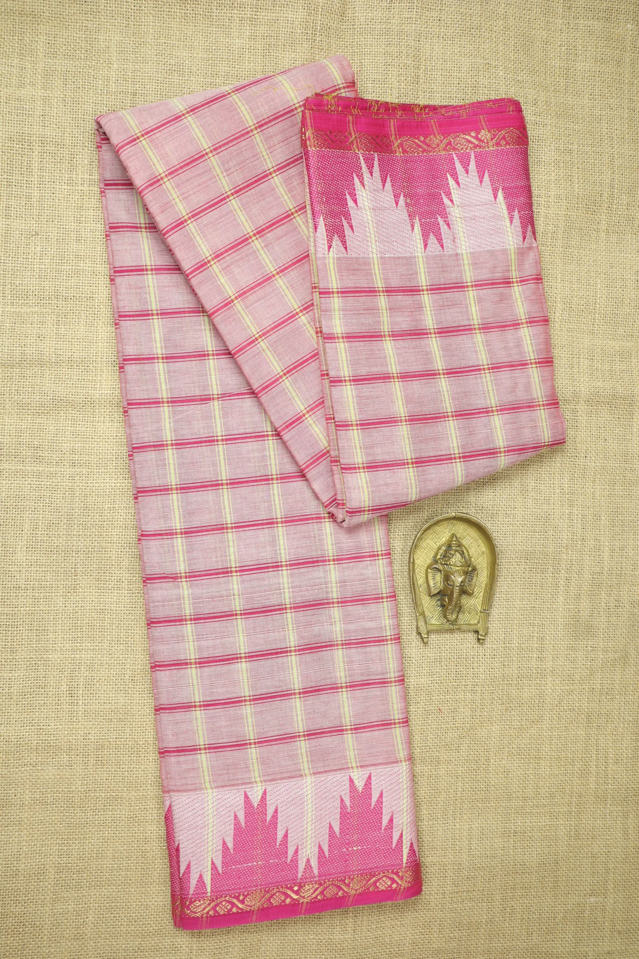 light-pink-thalampoo-reku-checked-saree-ck002620-a