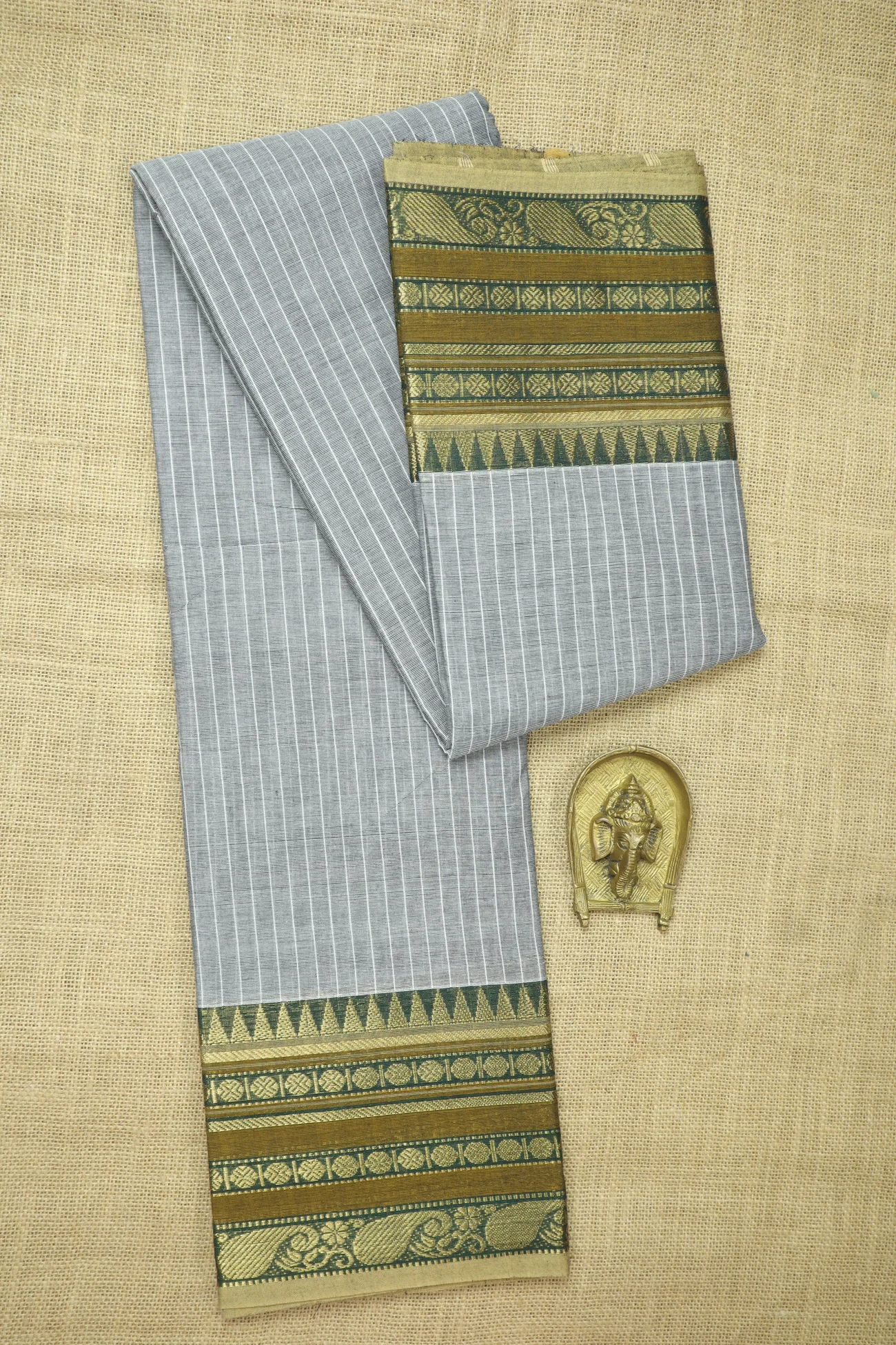 gray-ruthratcham-vertical-stripes-checked-saree-ck002693-a