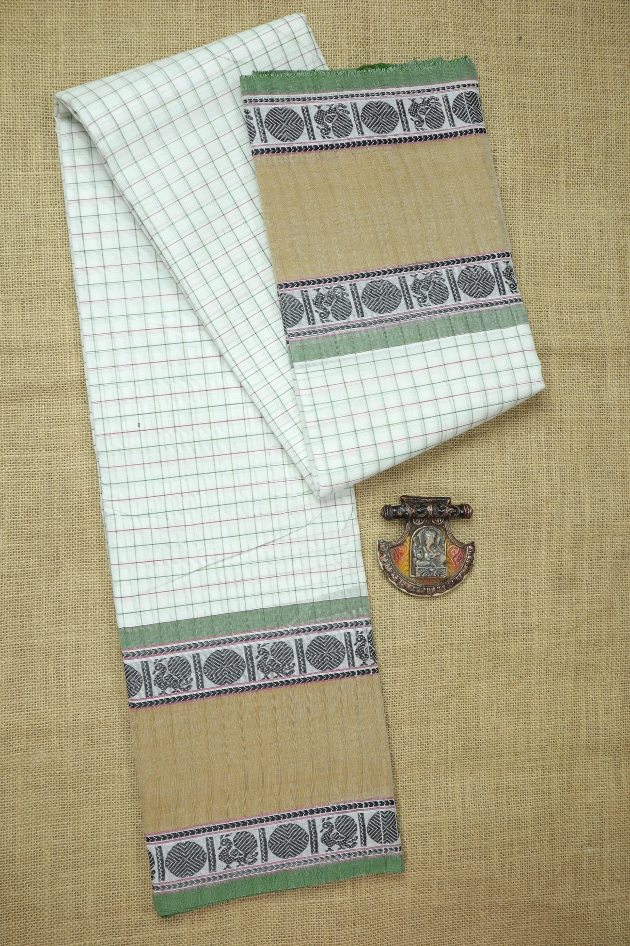 white-peacock-ruthratcham-checked-saree-ck002709-a