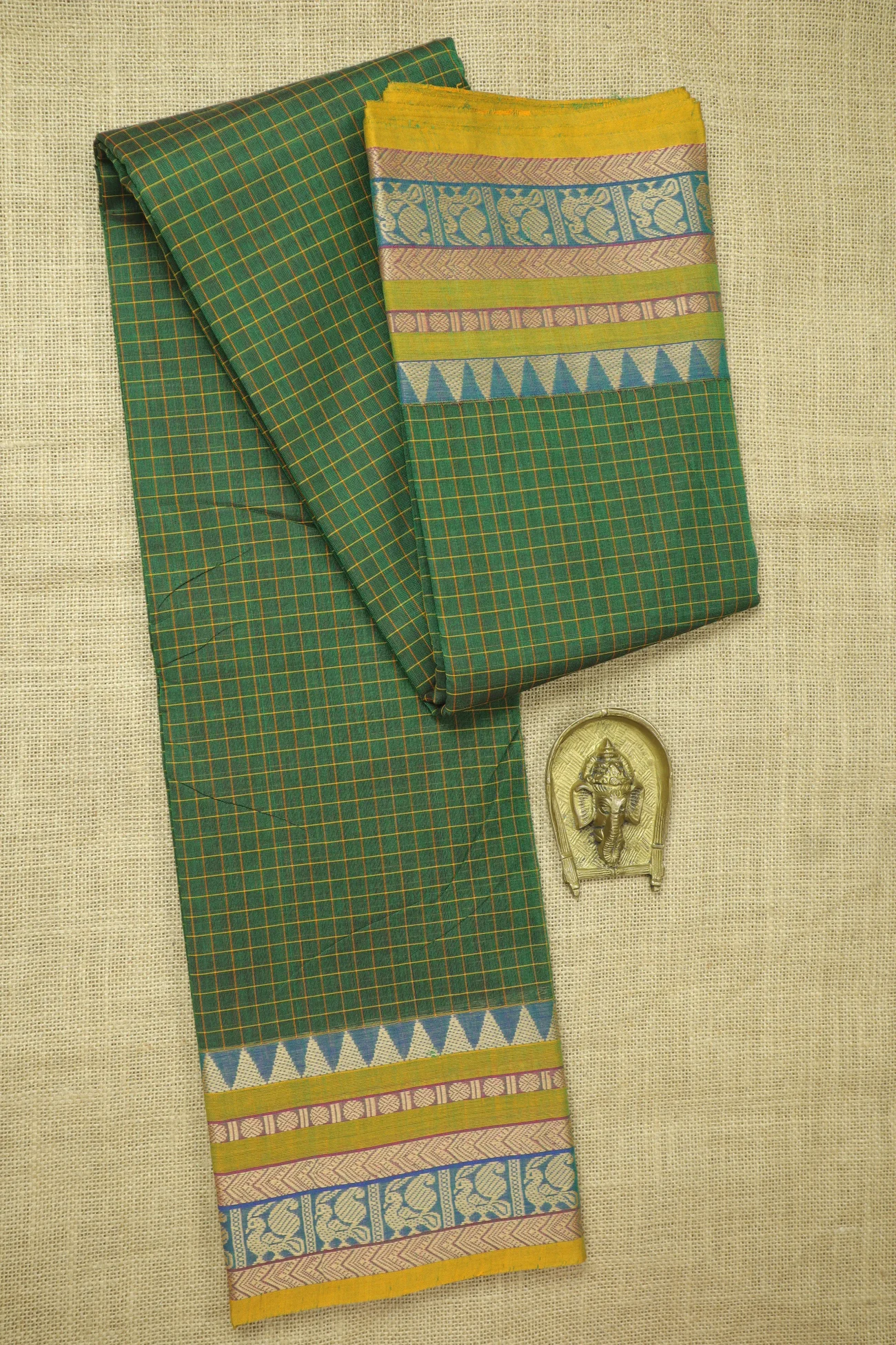 dark-green-temple-peacock-checked-saree-ck002704-a