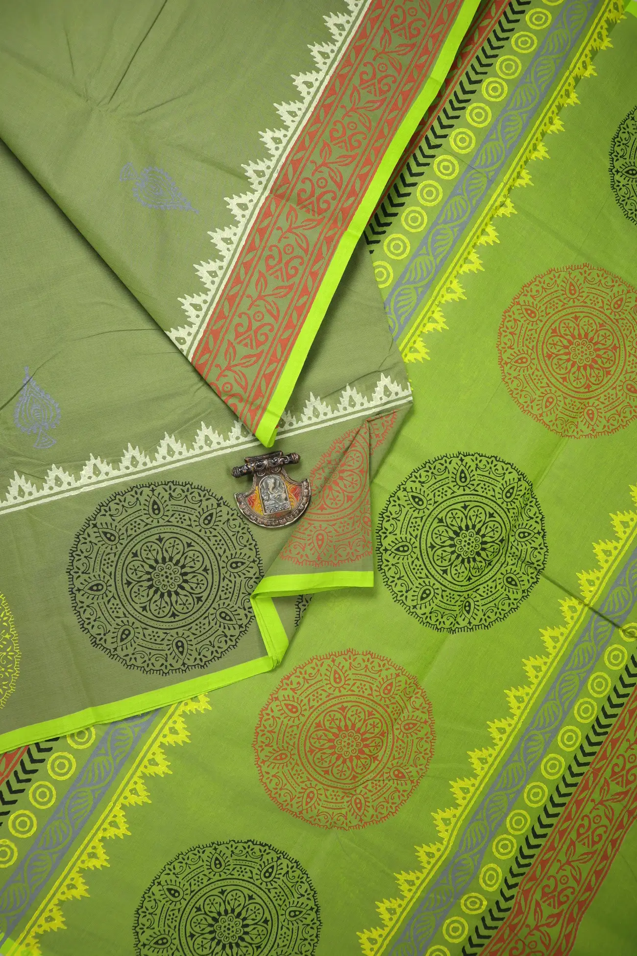 dark-sea-green-flower-chettinad-printed-saree-cp000098-a