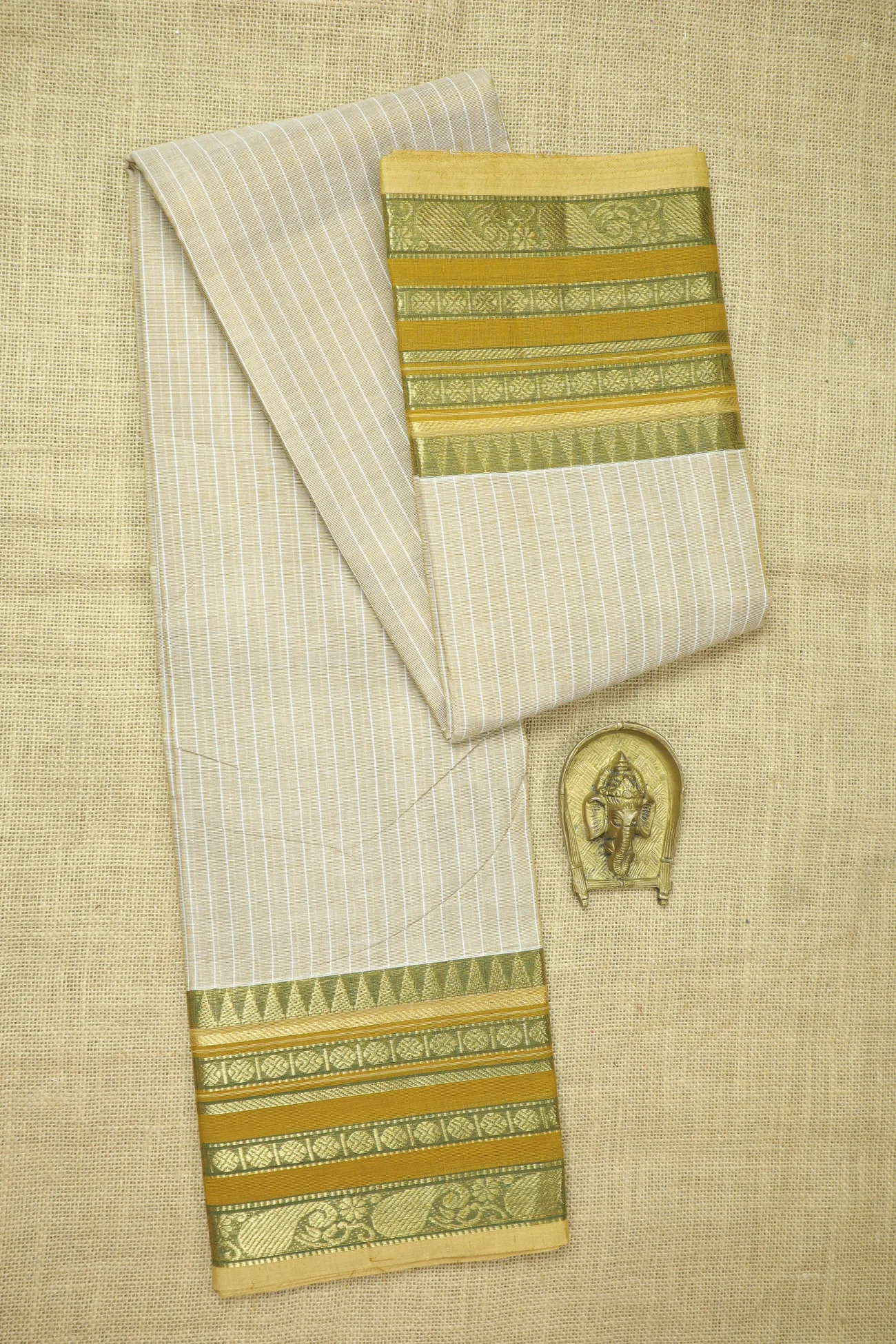 tan-peacock-ruthratcham-checked-saree-ck002694-a