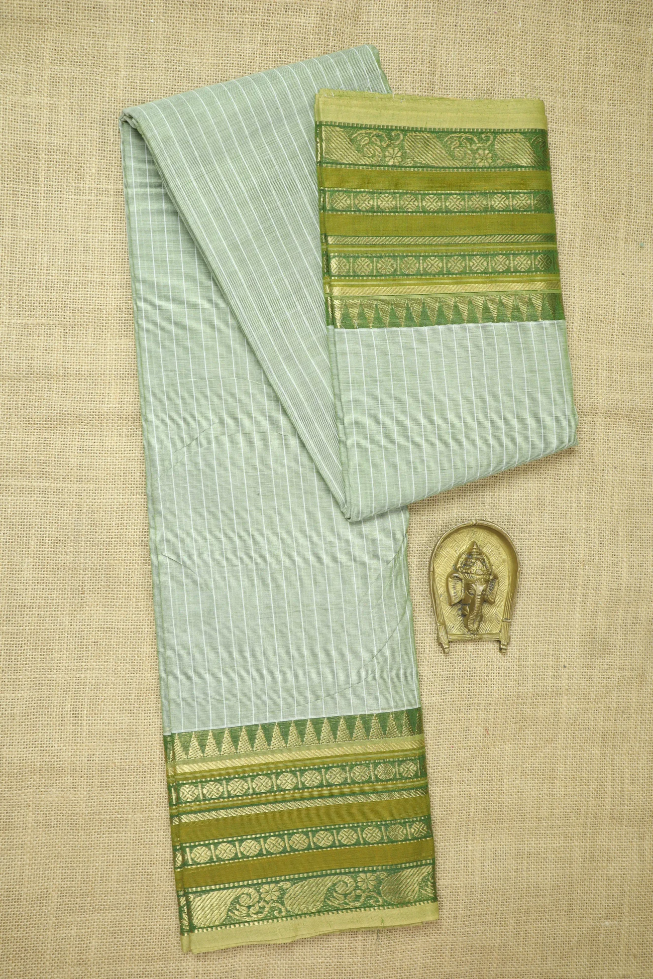pista-green-temple-ruthratcham-checked-saree-ck002695-a