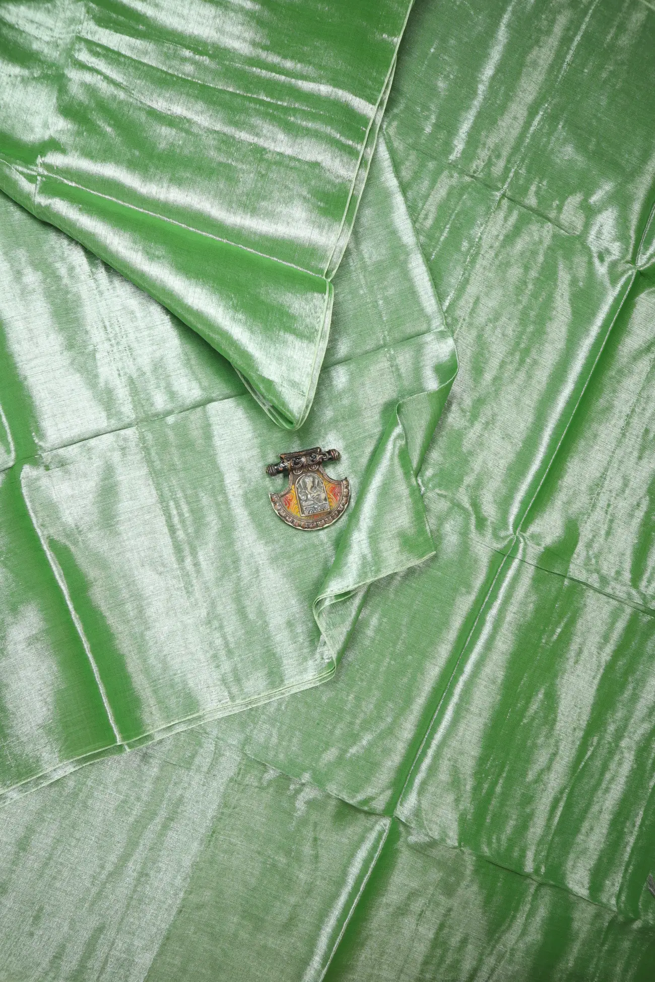 pista-green-plain-tissue-saree-kh001973-a