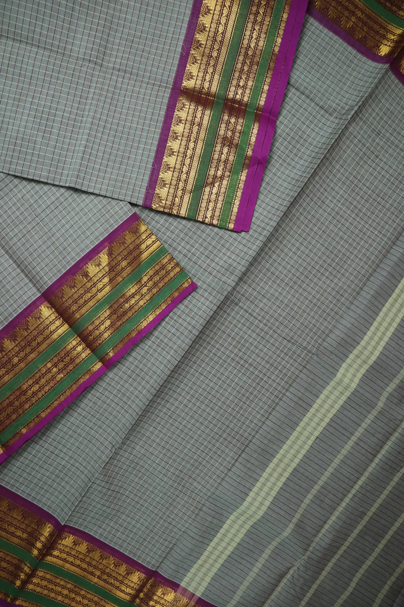 gray-temple-checked-saree-ck002722-b