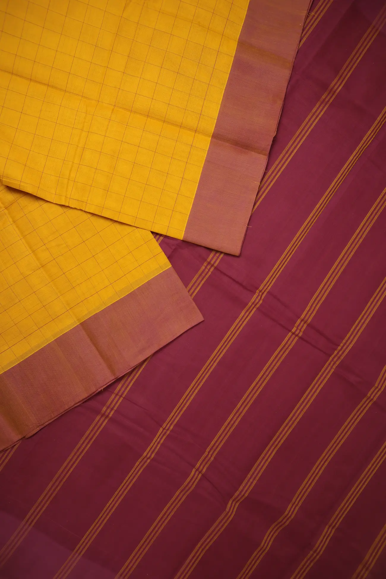 mustard-checked-coimbatore-cotton-saree-cbe000400-b
