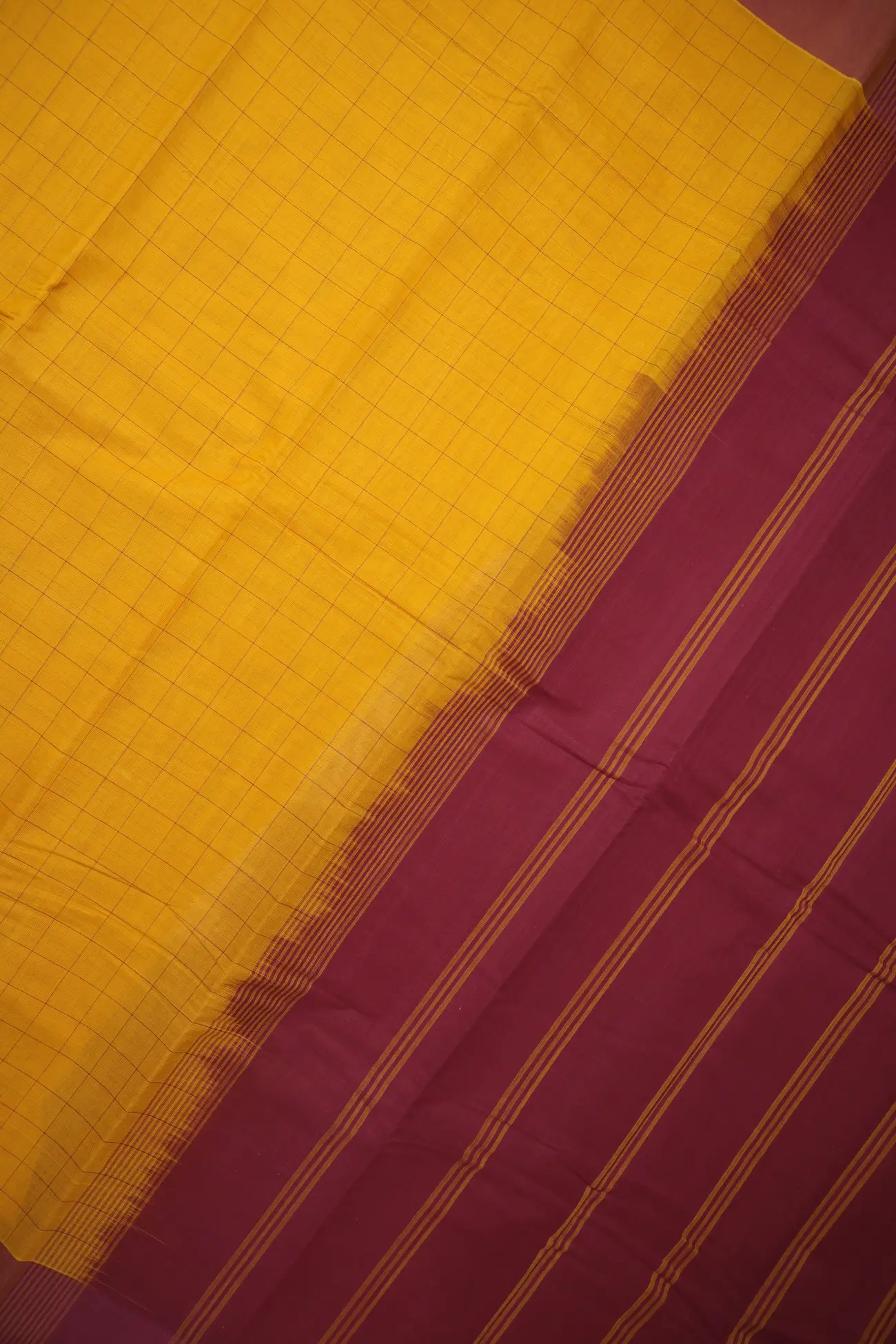mustard-checked-coimbatore-cotton-saree-cbe000400-c