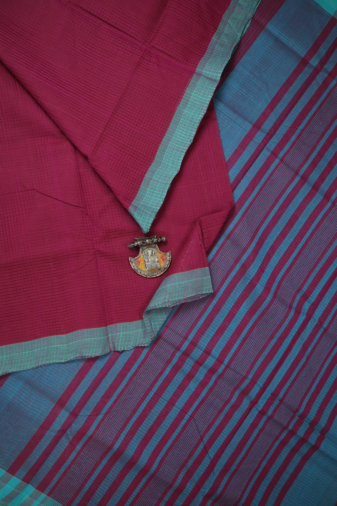 magenta-plain-mangalagiri-saree-ml002809-a