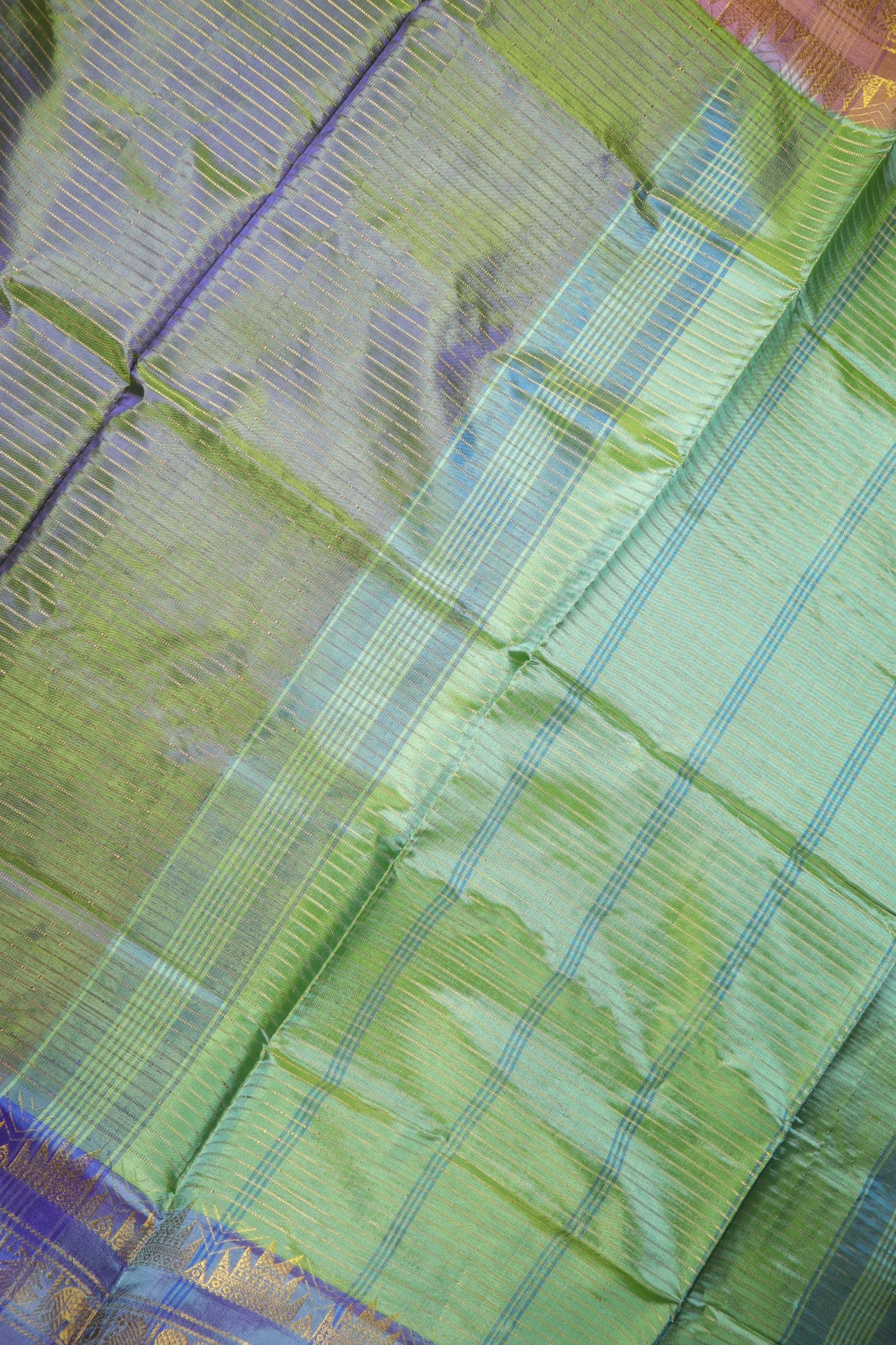 sea-green-vaira-oosi-diamond-needle-elephant-banana-pith-saree-bps000535-c