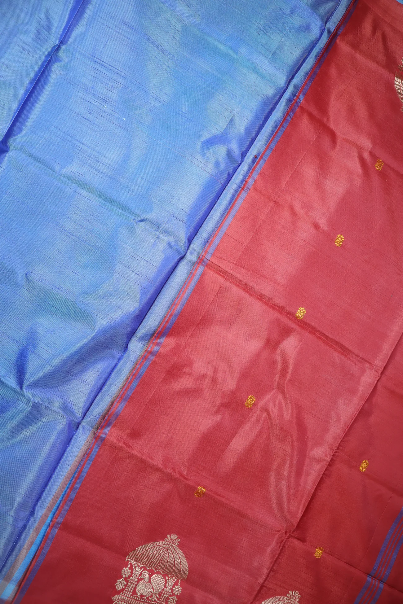 light-sky-blue-chariot-banana-pith-saree-bps000524-c