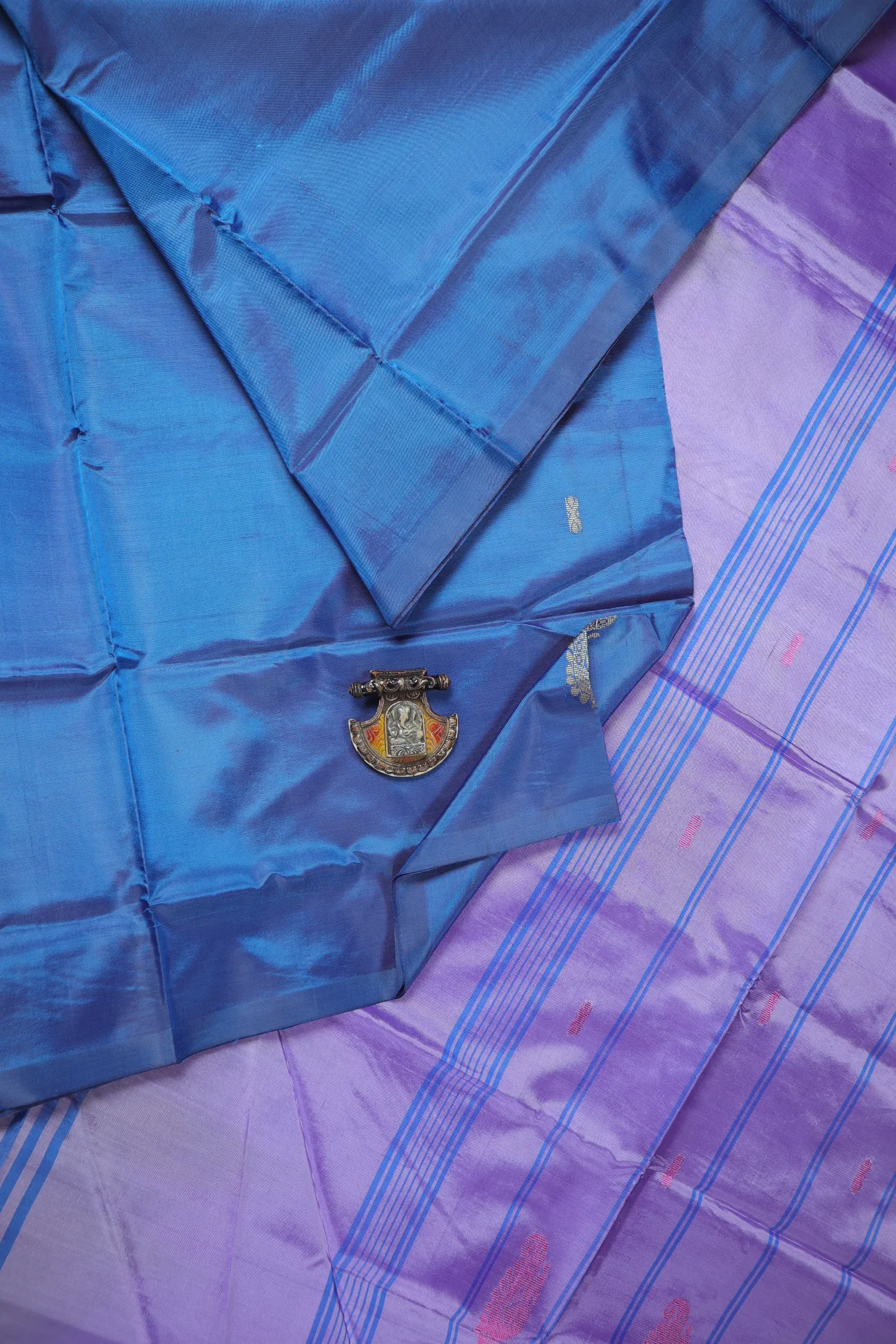 teal-peacock-banana-pith-saree-bps000557-a