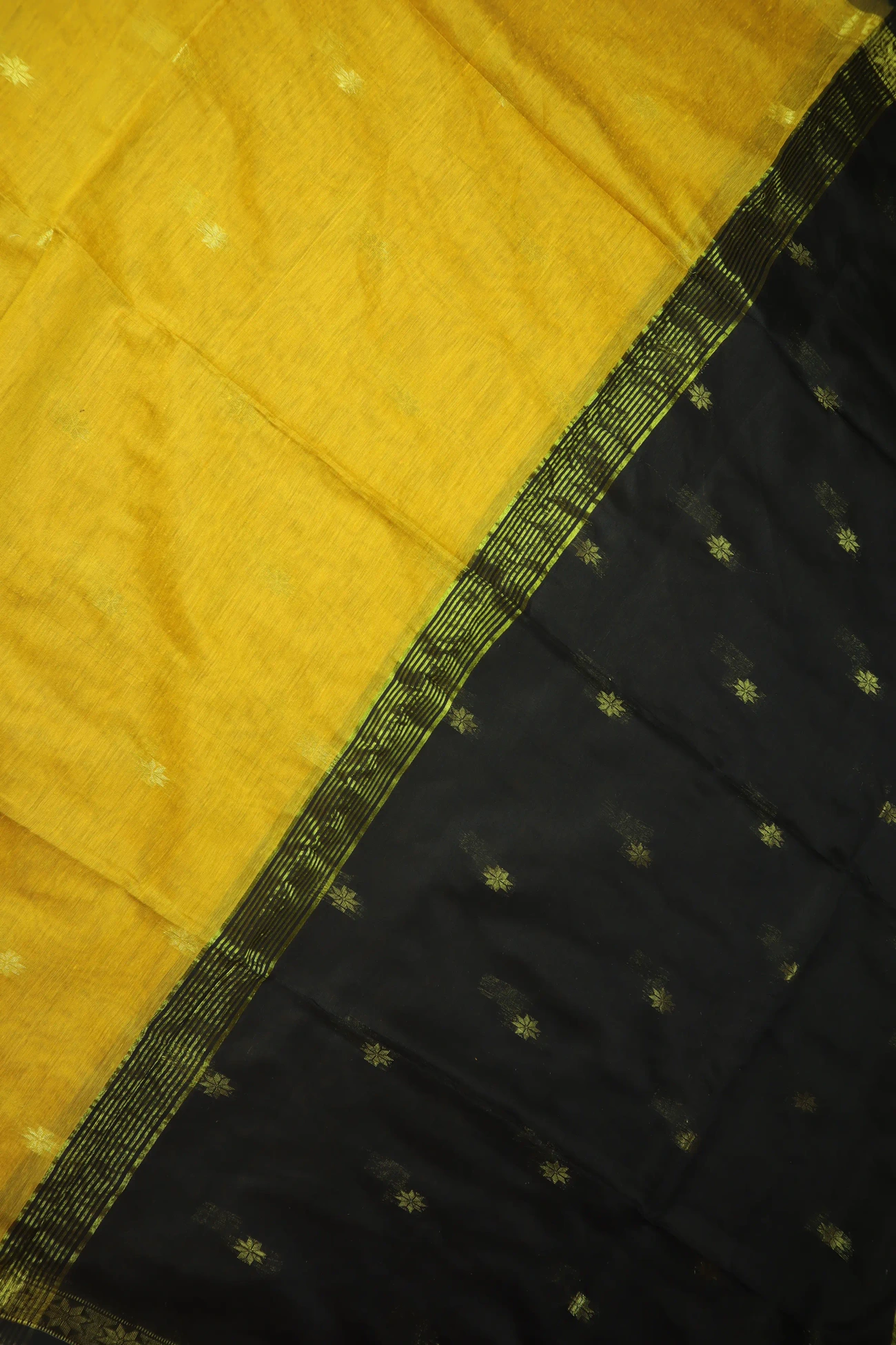yellow-flower-bengal-saree-kh002021-c