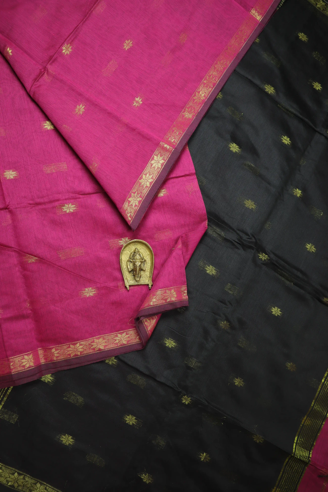 magenta-flower-bengal-saree-kh001987-a