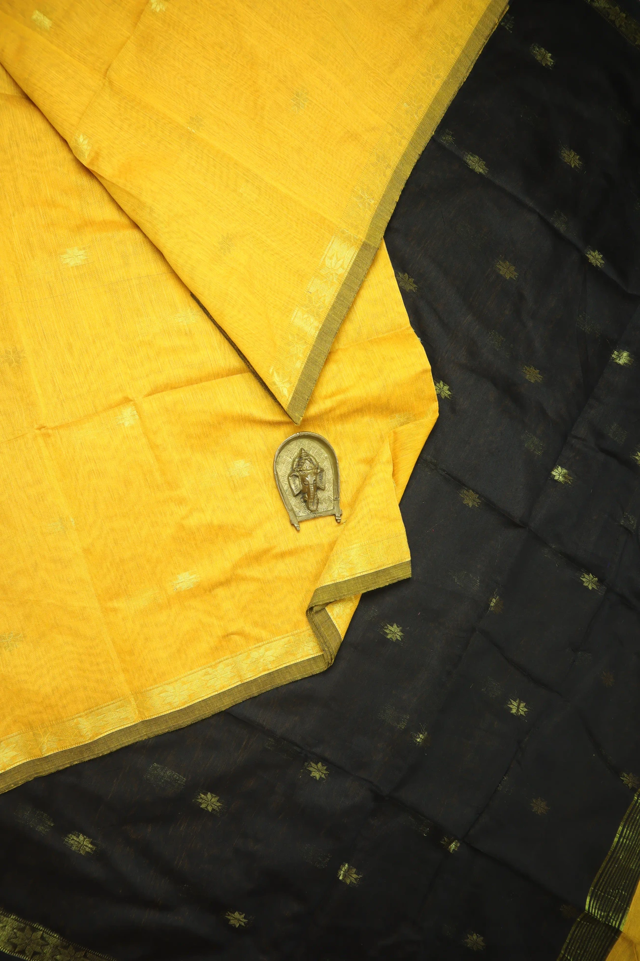 yellow-flower-bengal-saree-kh002007-a
