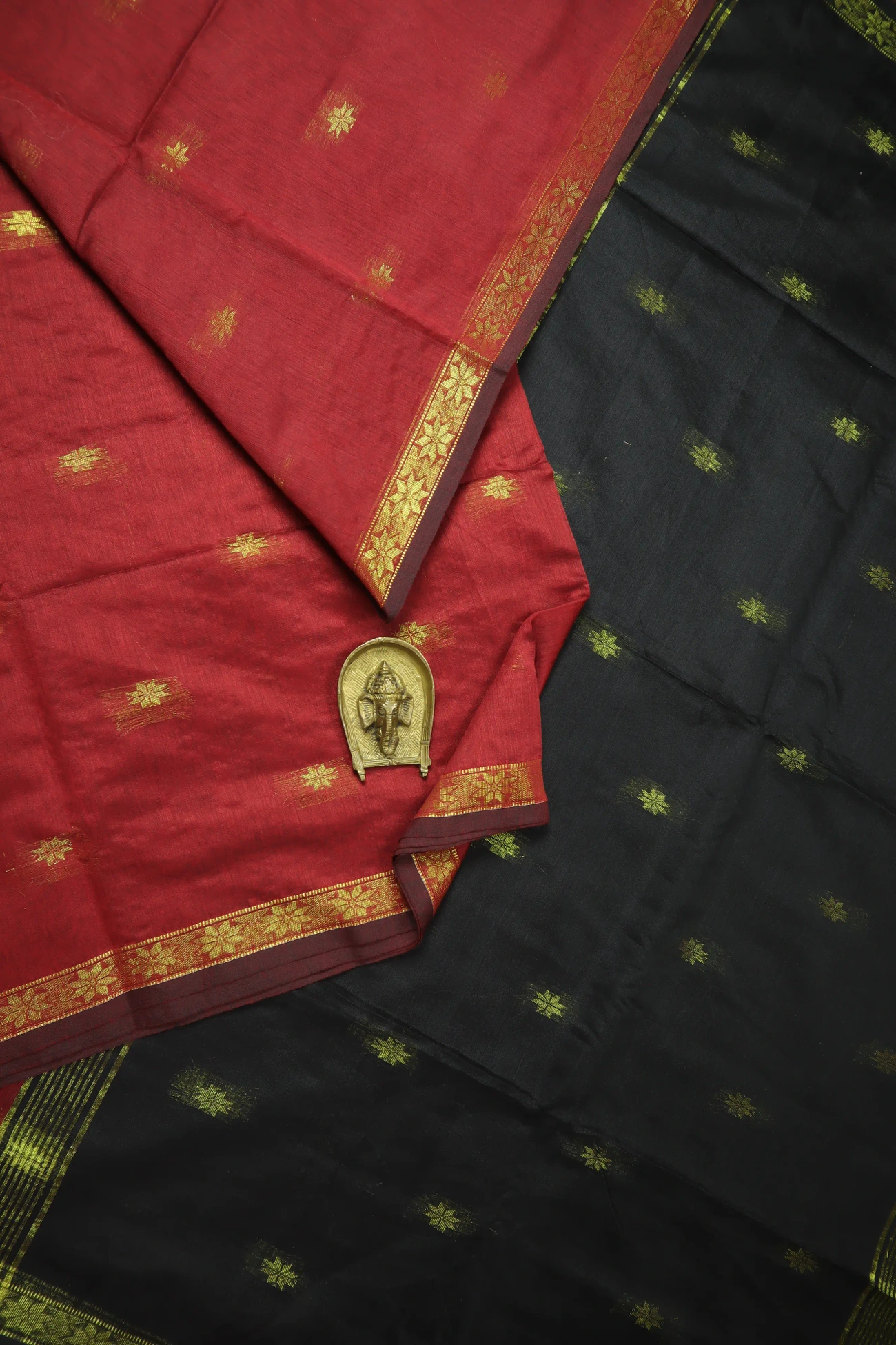 maroon-flower-bengal-saree-kh001985-a