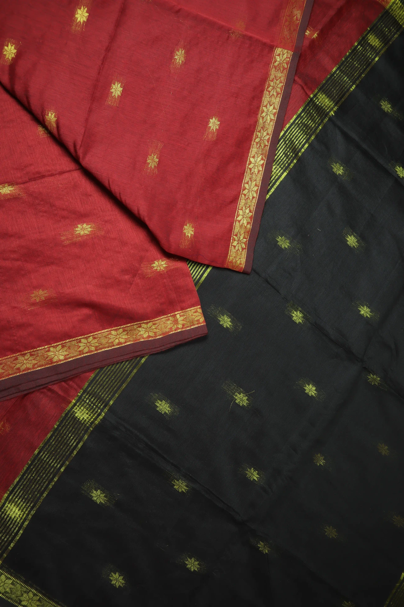 maroon-flower-bengal-saree-kh001985-b