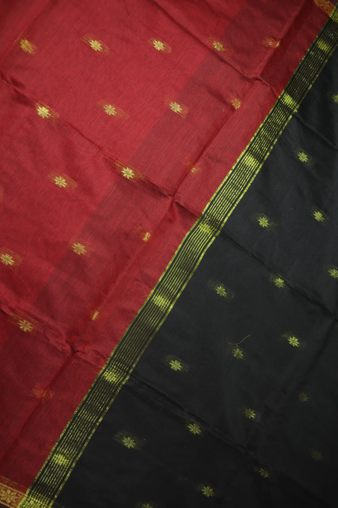 maroon-flower-bengal-saree-kh001985-c