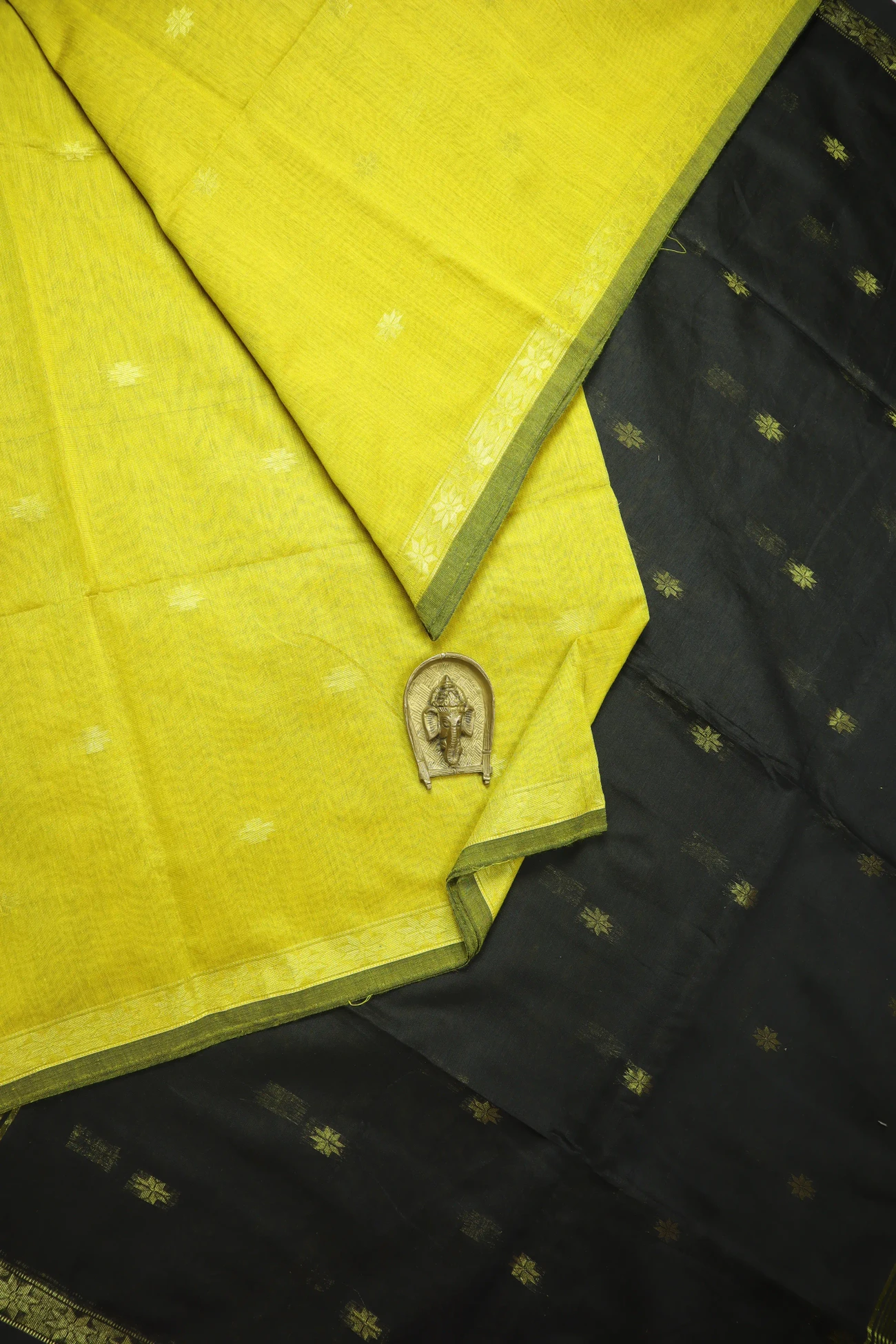 yellow-green-flower-bengal-saree-kh001988-a