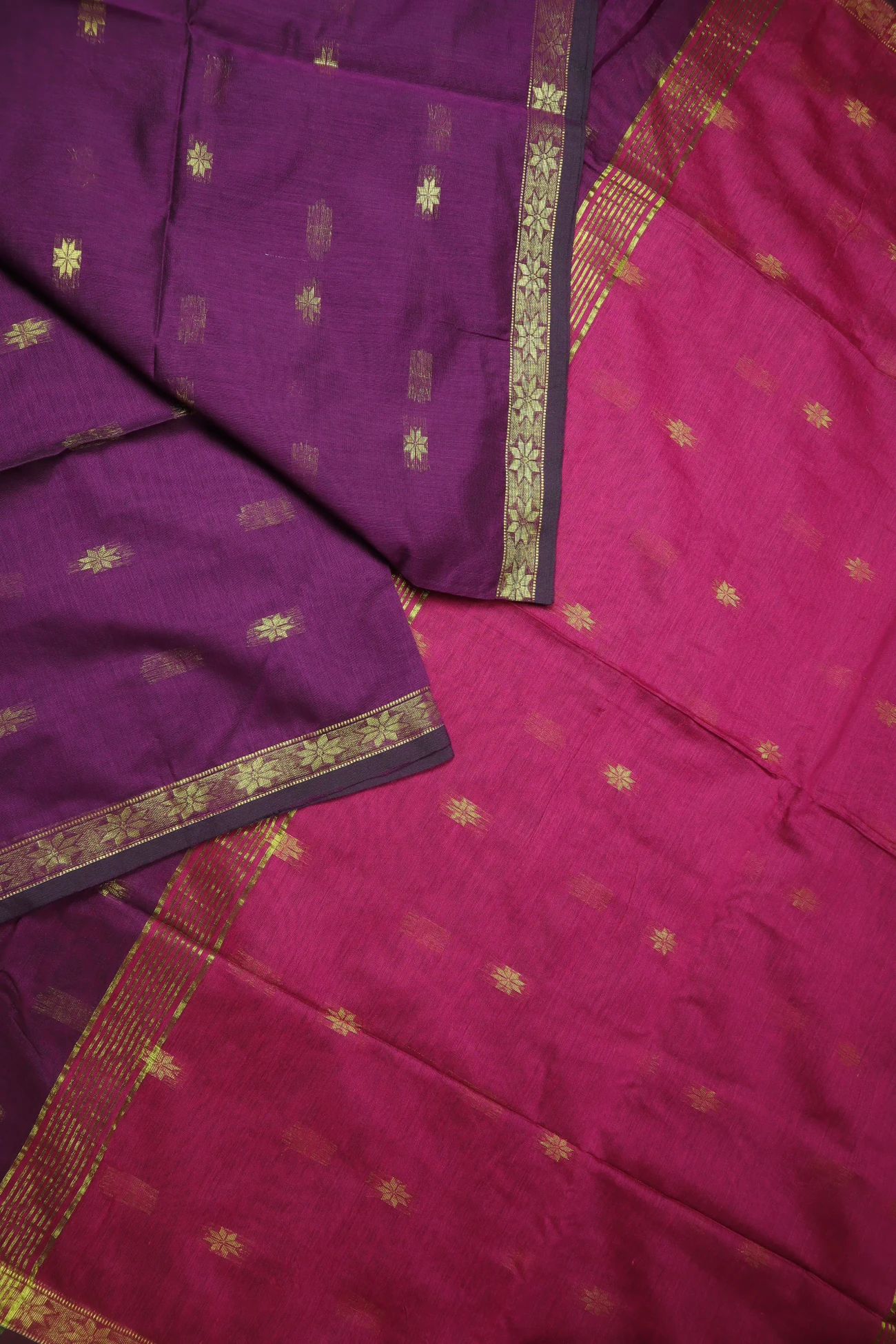 purple-flower-bengal-saree-kh001991-b