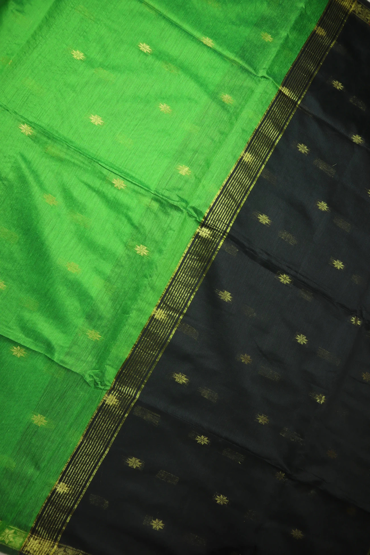 green-flower-bengal-saree-kh001998-c