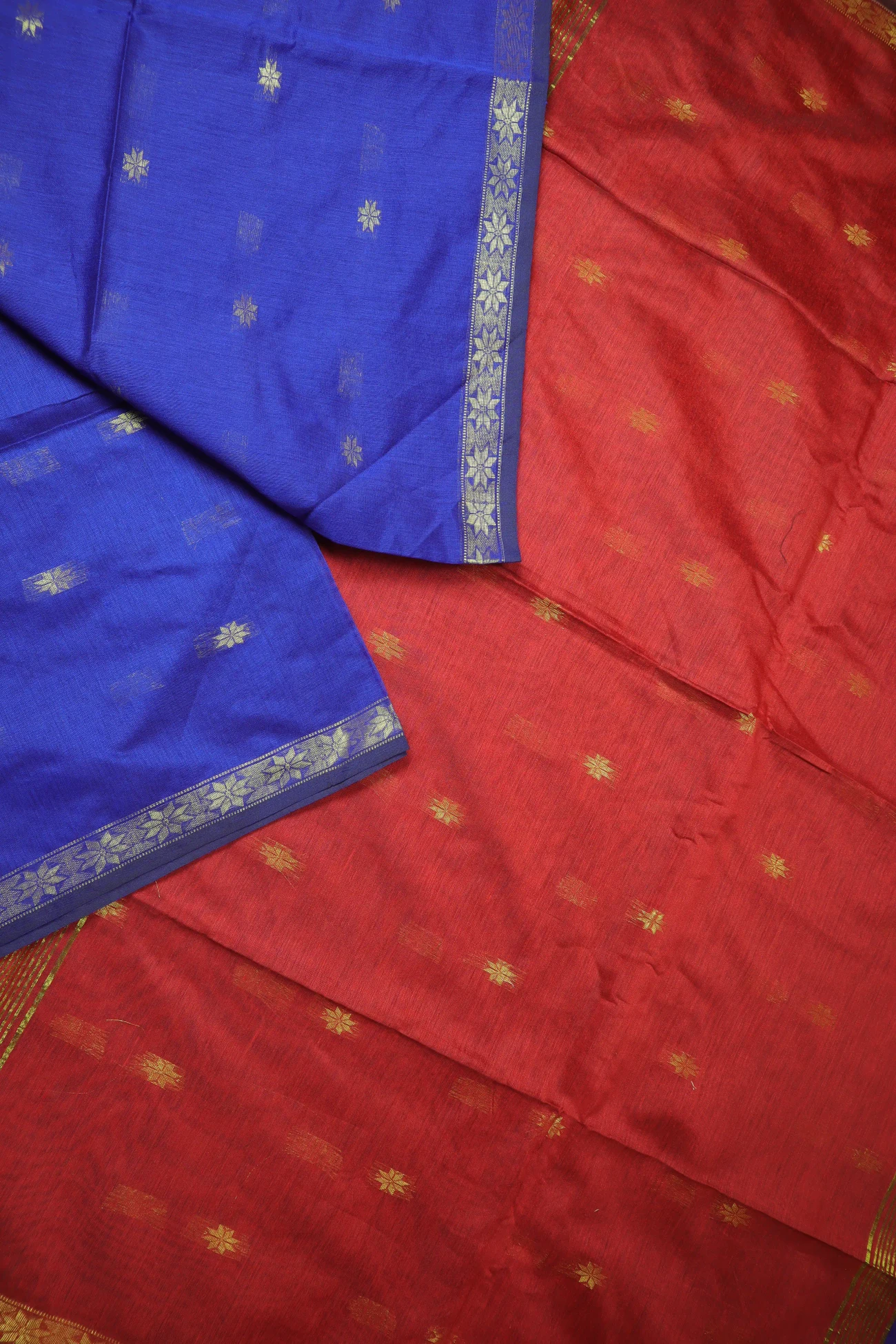 blue-flower-bengal-saree-kh001994-b