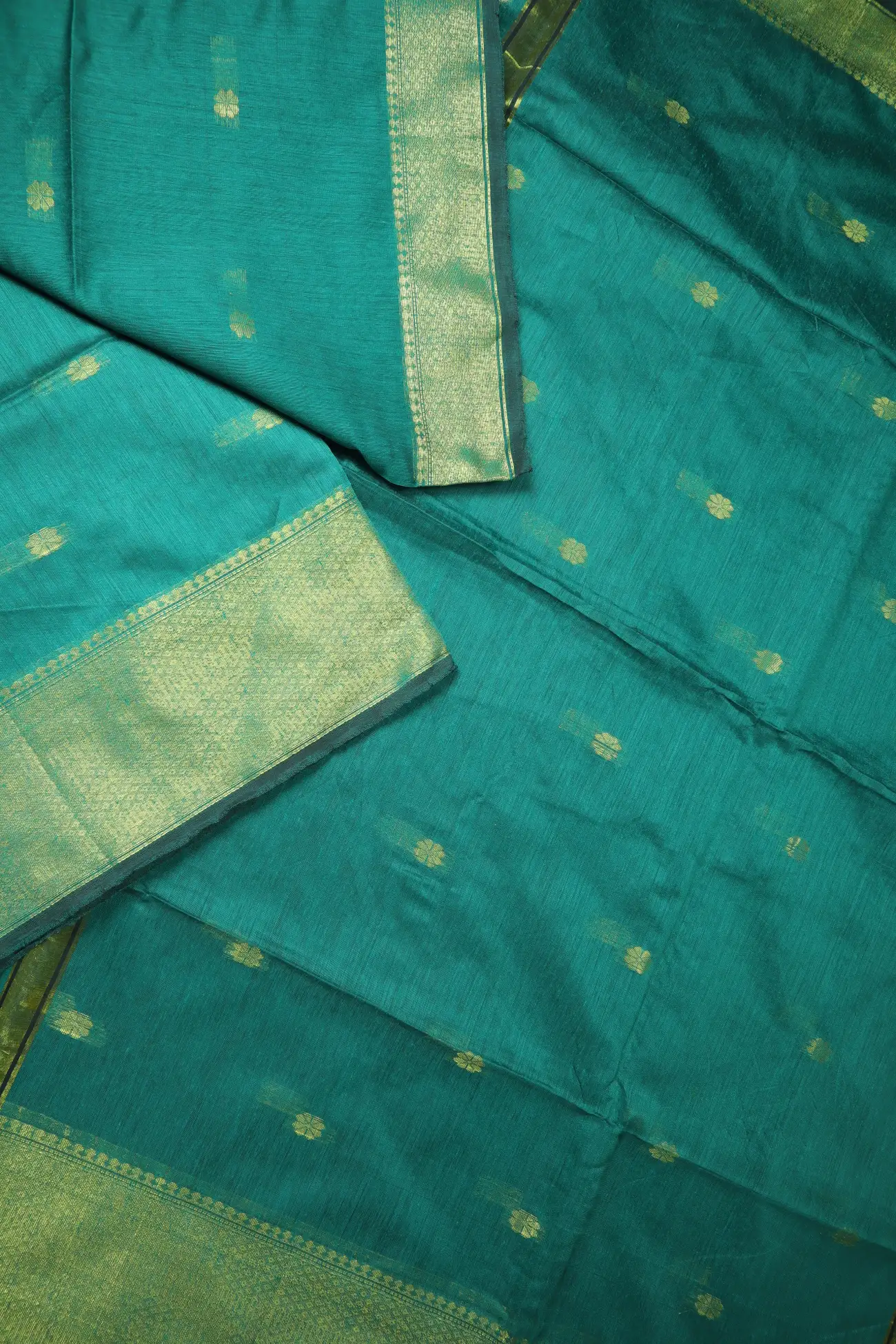 teal-flower-bengal-saree-kh002003-b