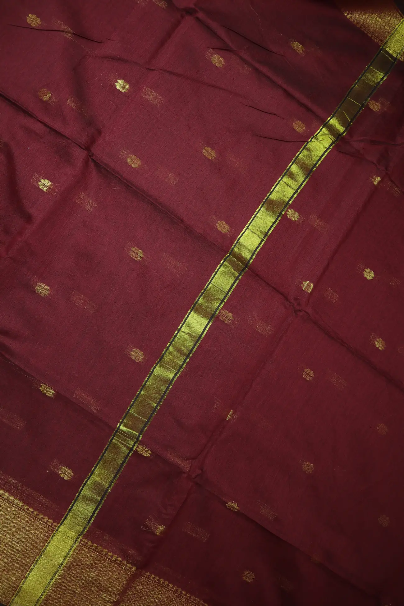 maroon-flower-bengal-saree-kh002006-c