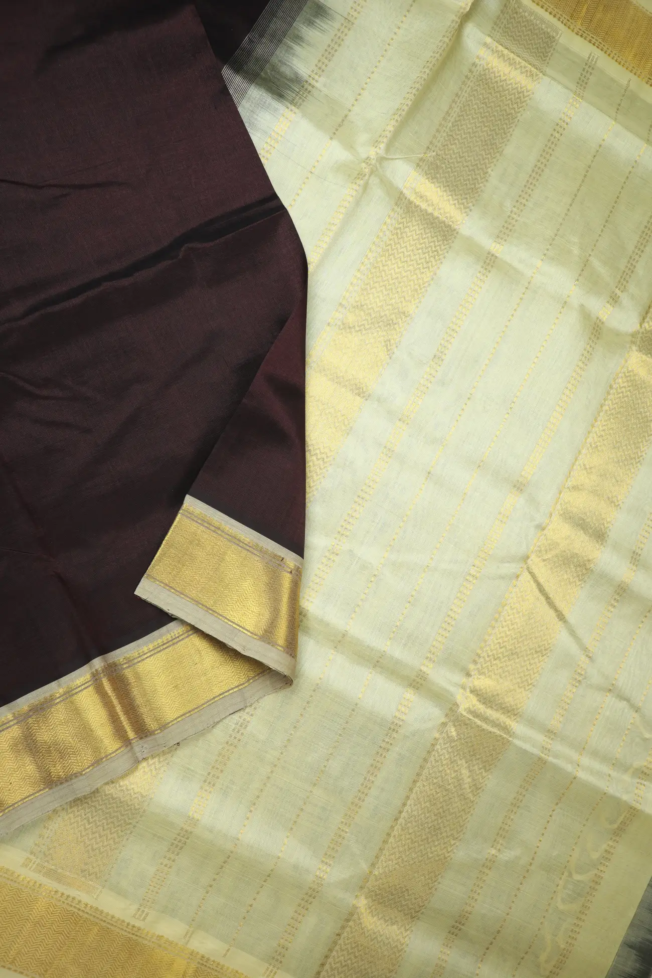 coffee-brown-bavanji-border-silk-cotton-saree-sc002988-b