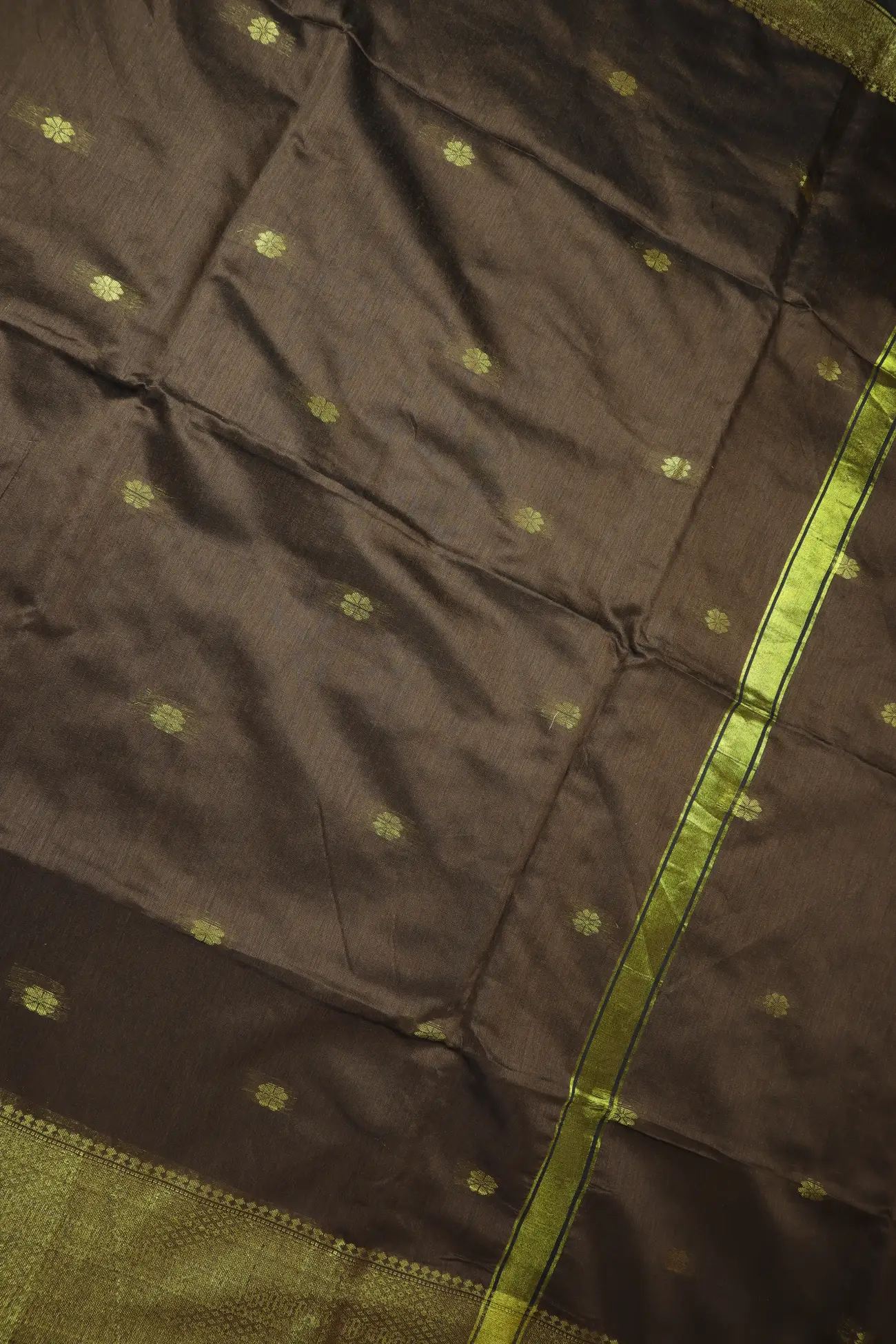 brown-flower-bengal-saree-kh002002-c