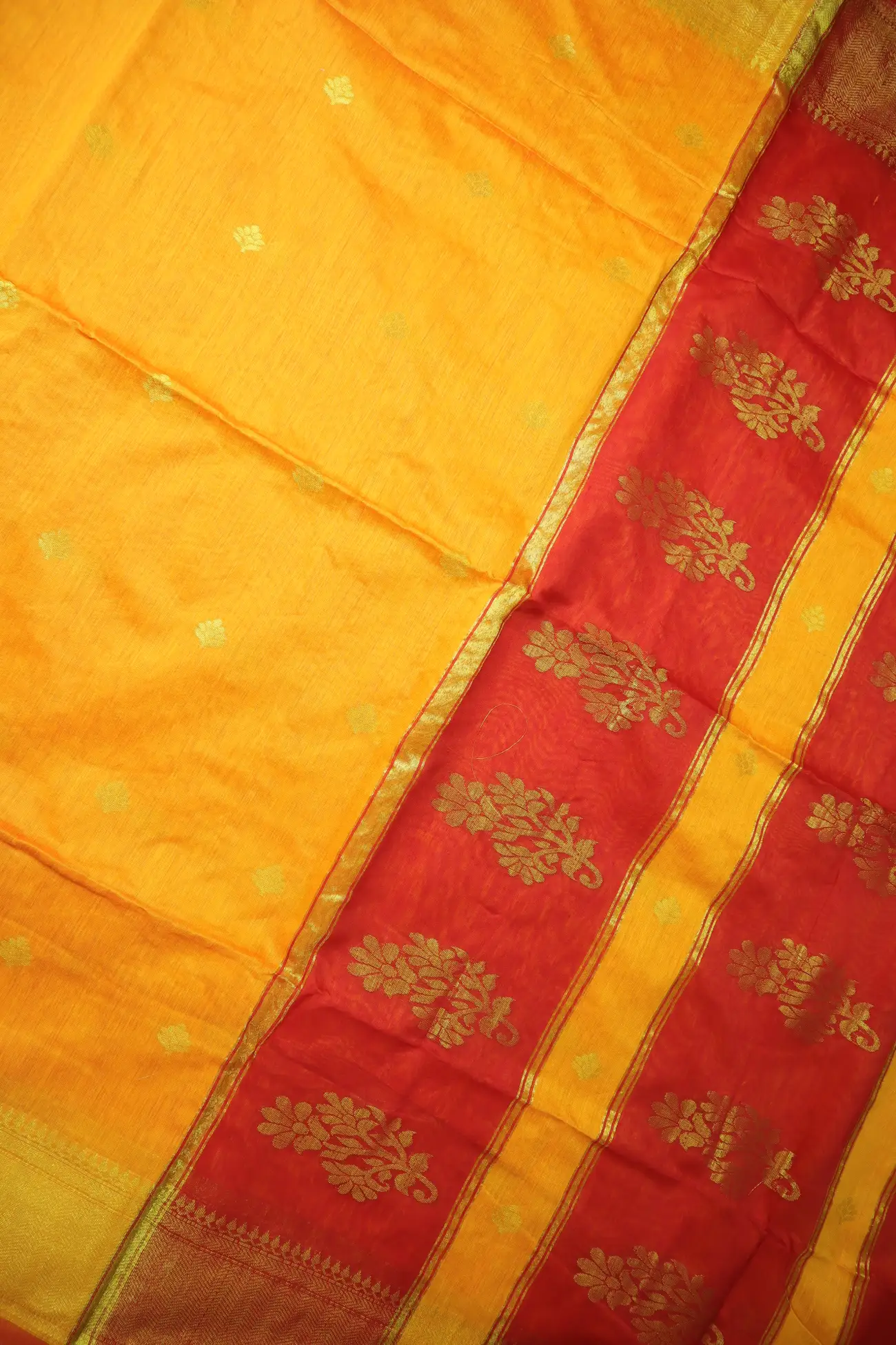 yellow-flower-bengal-saree-kh002027-c