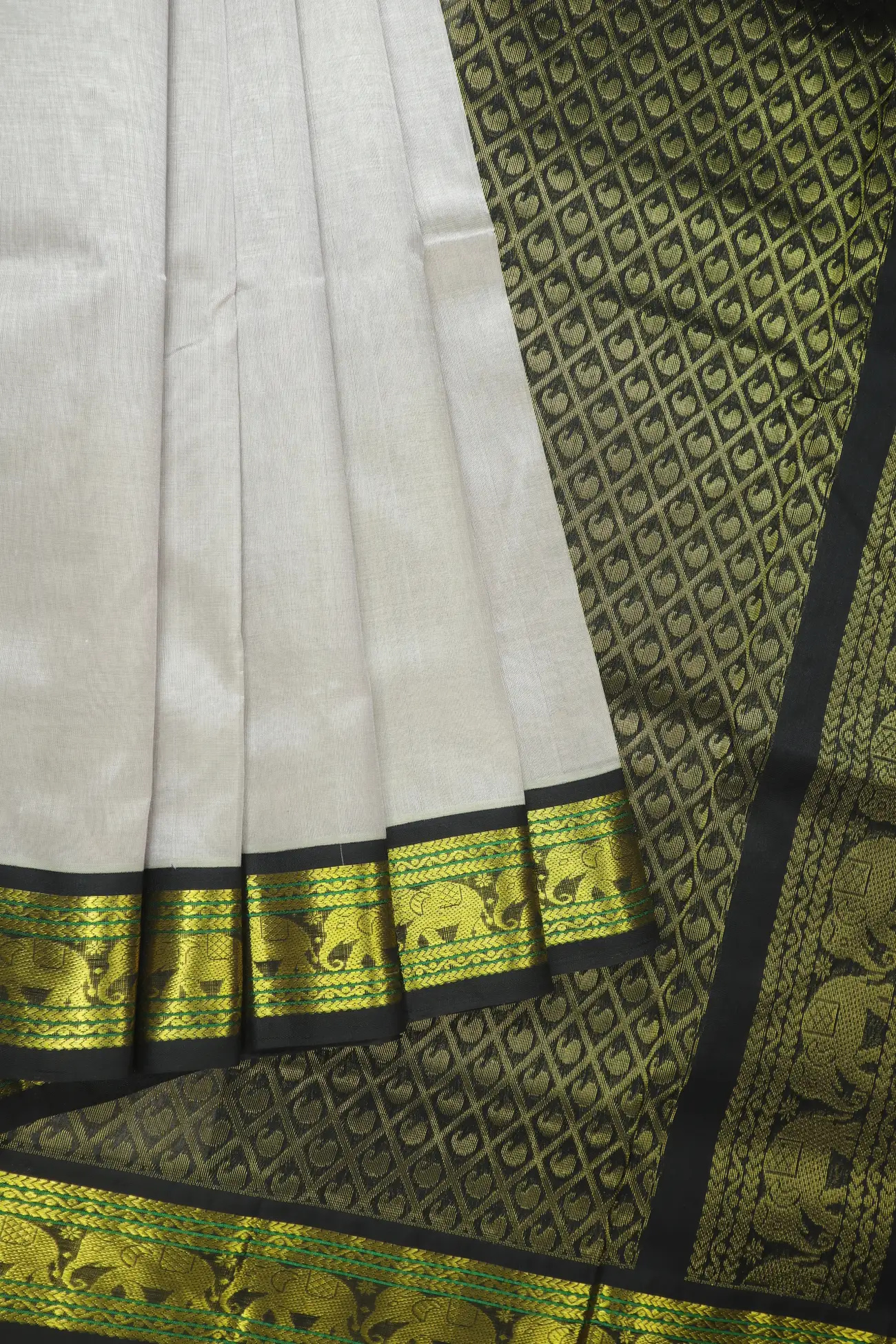 thistle-elephant-silk-cotton-saree-sc002996-a