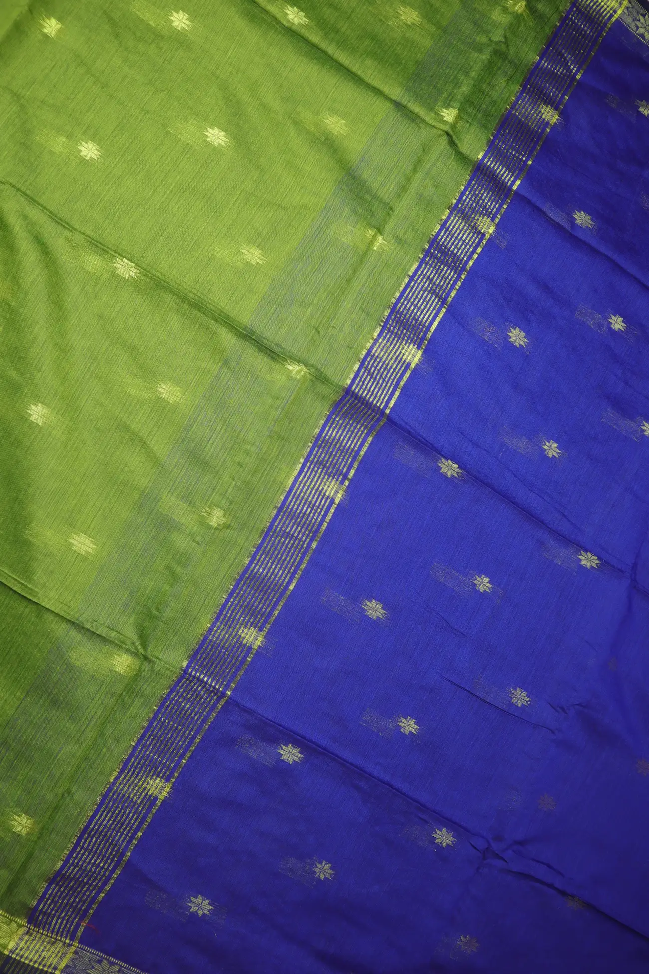 green-flower-bengal-saree-kh002017-c