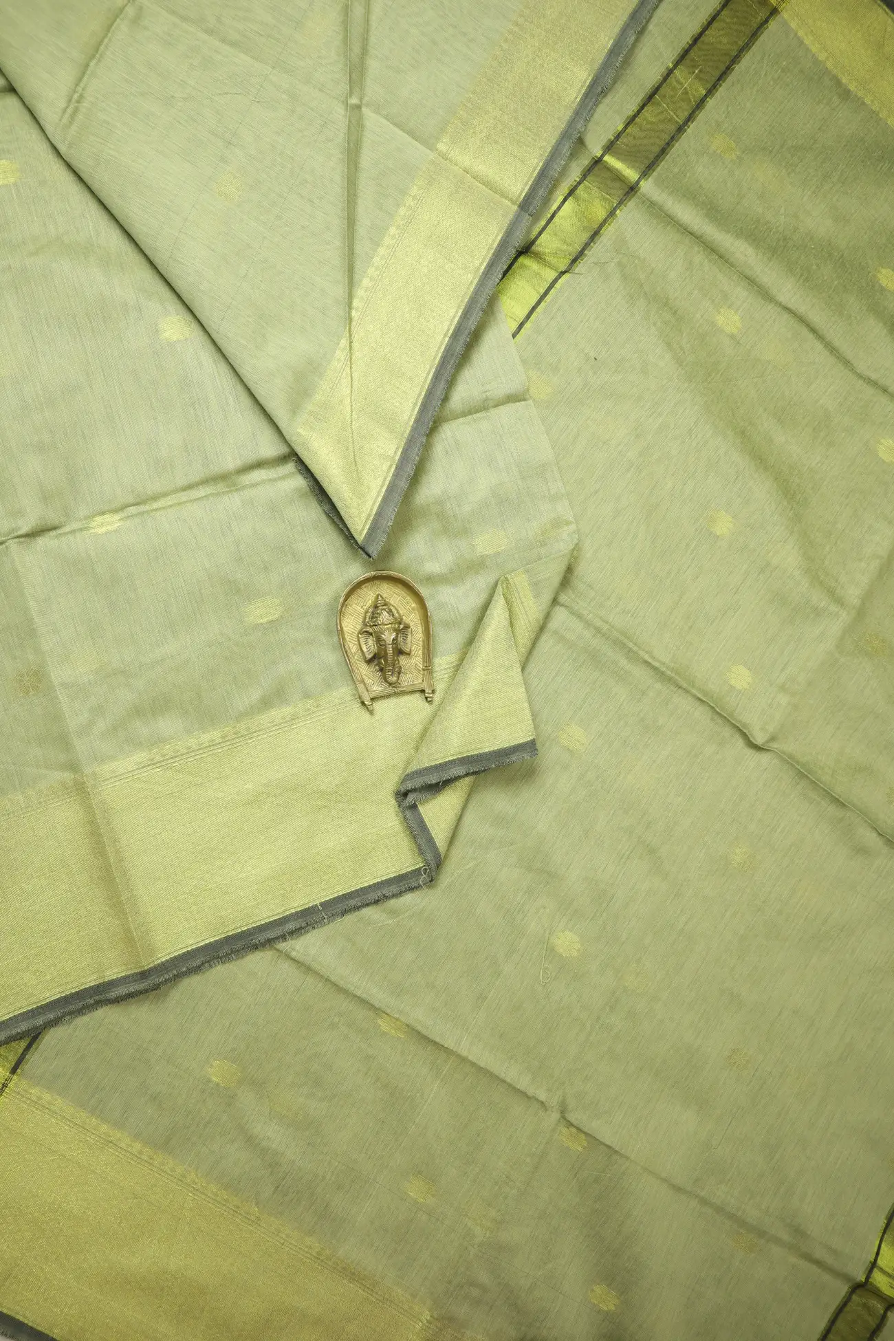 pista-green-flower-bengal-saree-kh002013-a