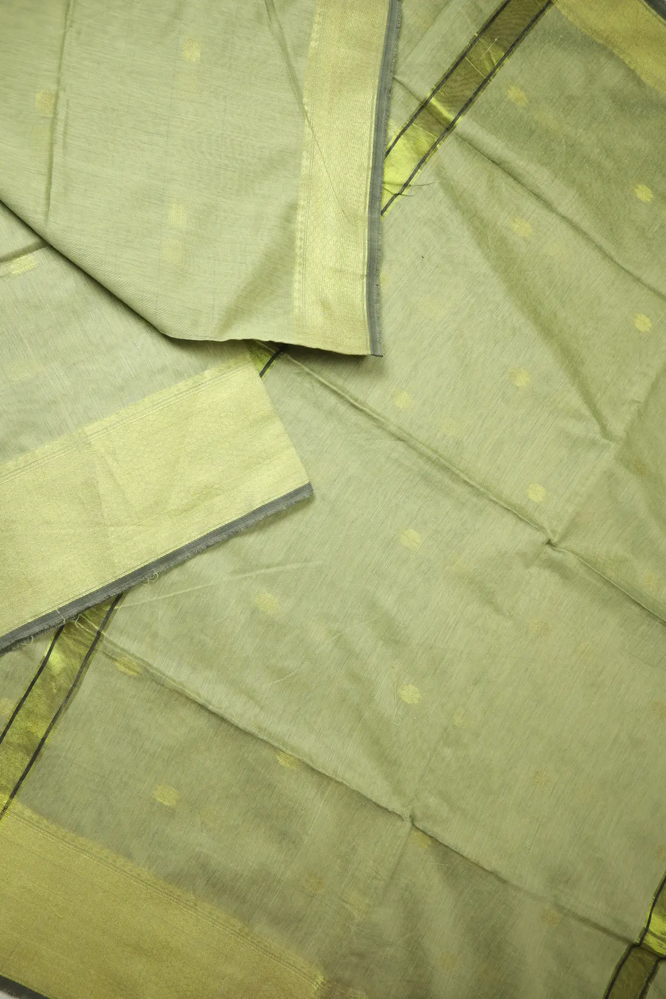 pista-green-flower-bengal-saree-kh002013-b